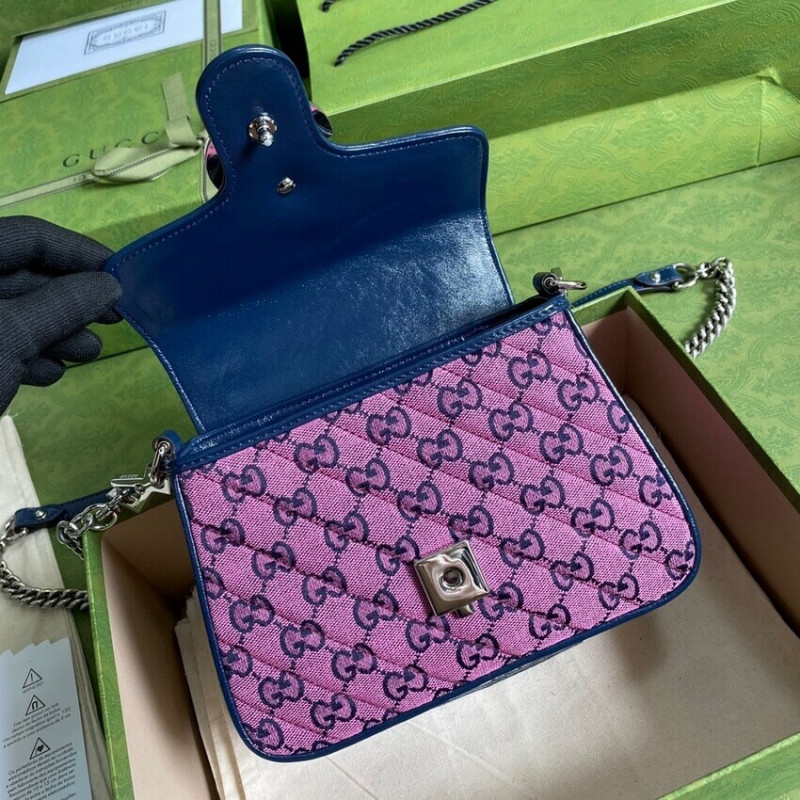 Replica Gucci Gg Marmont Multicolor Mini Top Handle Bag 5835711:1High-quality replica