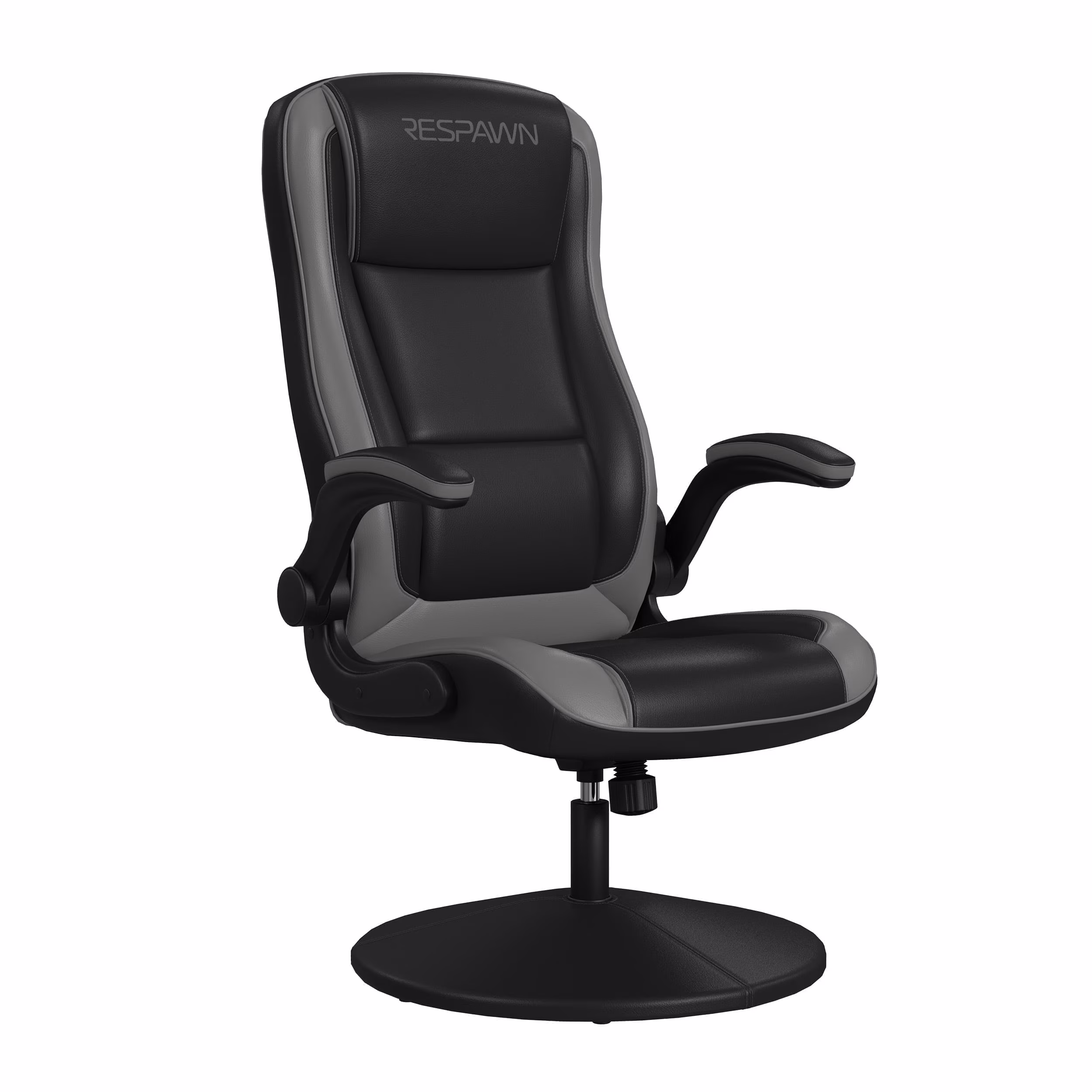RESPAWN 800 Swivel Rocker Gaming Chair - Ergonomic Floor Gaming Seat with Lumbar Support, Flip Up Armrest, High Back, Pedestal Base, Comfortable No Wheels Console Video Game Rocker Chair - Red - Image 11