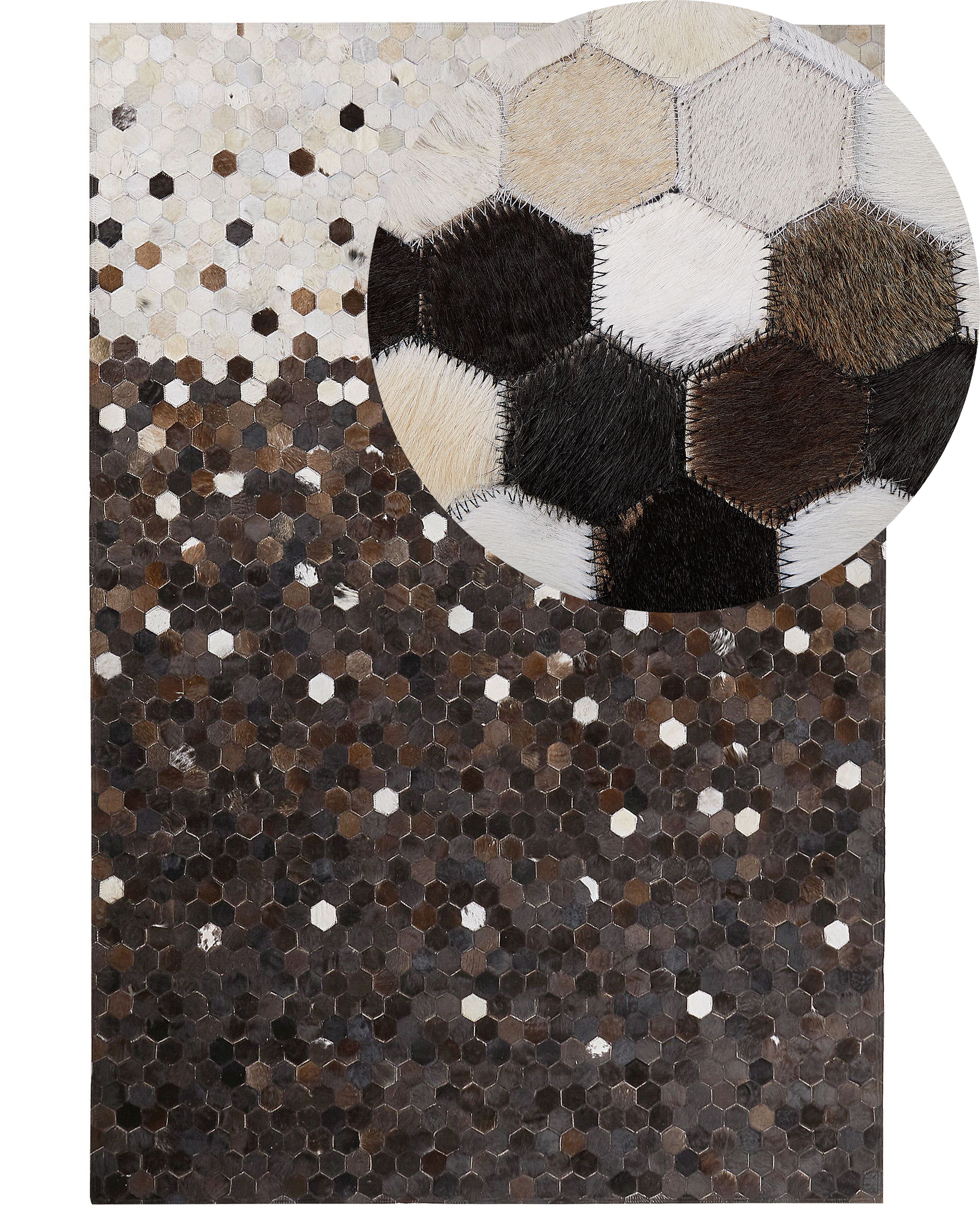 Rug EYIM Brown 160 x 230 cm Leather