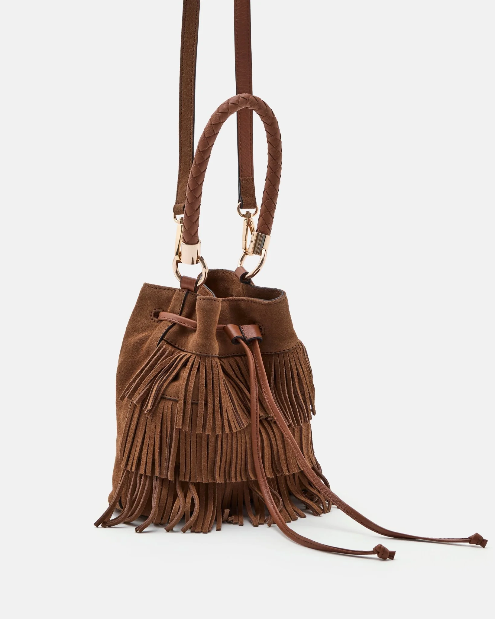 SAC MAG/VEL COGNAC - Sac Mag velours cognac