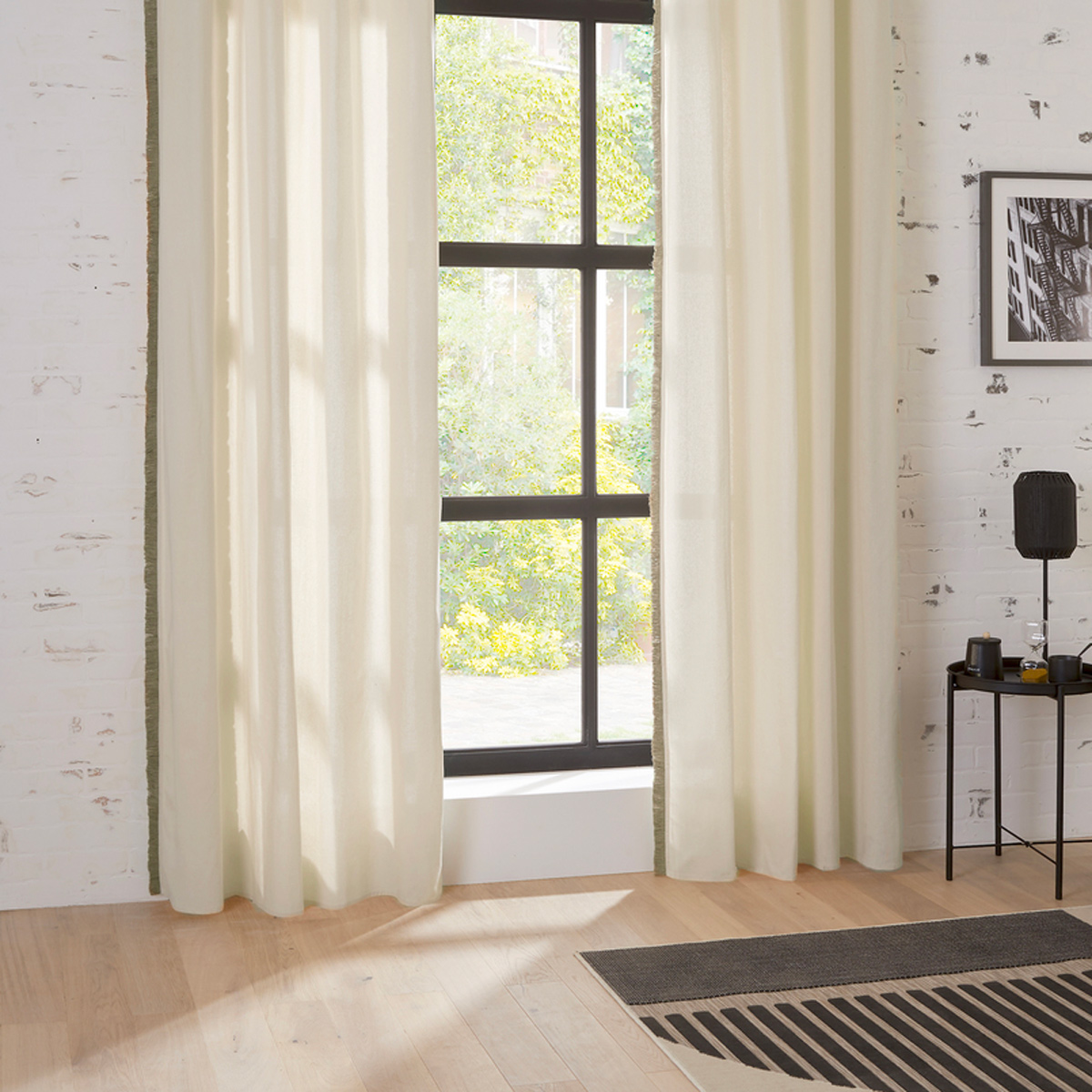 Curtain "Bota" Ivory white, 140x260 cm