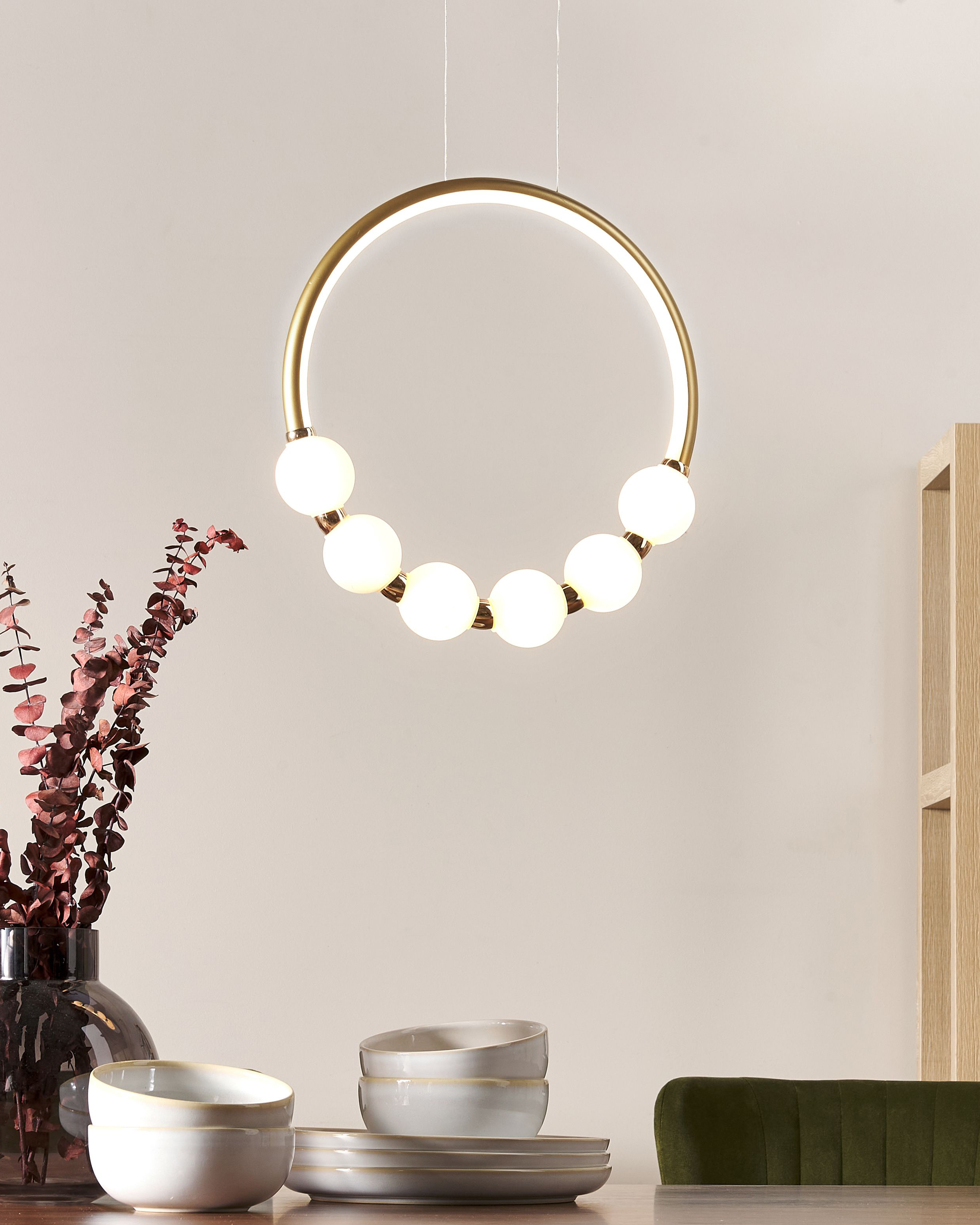 LED Pendant Lamp FANE Metal Gold