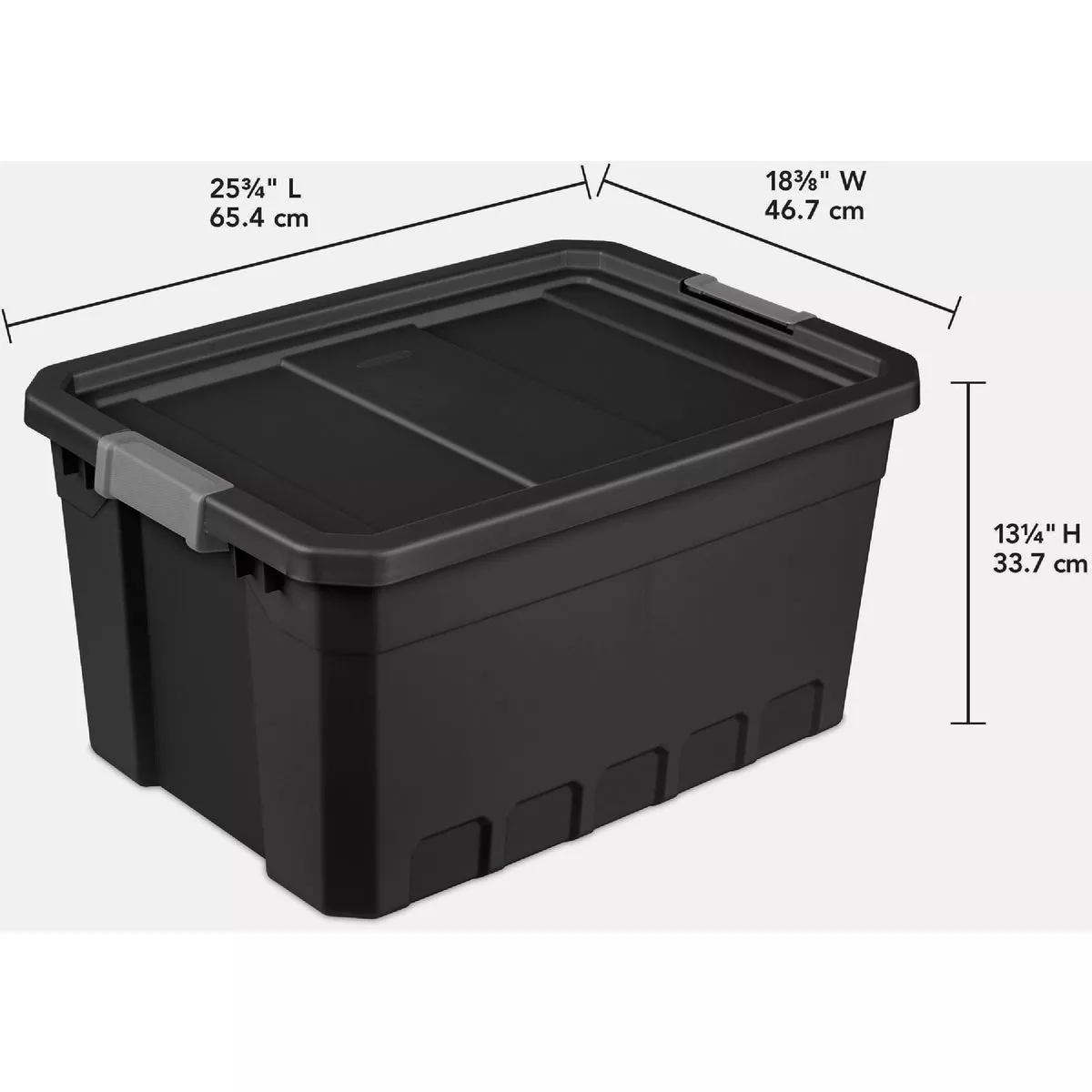 Sterilite 19 Gal./72L Black Stacker Storage Tote
