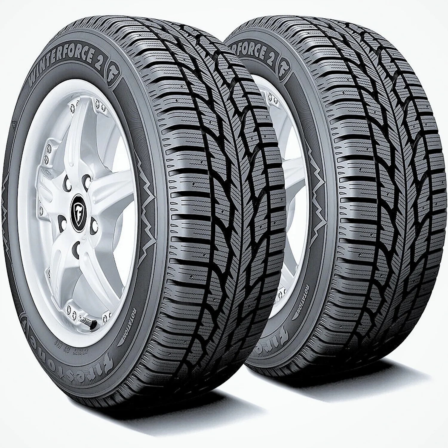 Set of 4 Firestone Winterforce 2 205/65R16 95S Winter Tires