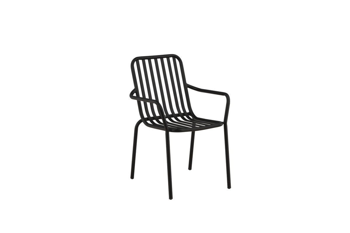 Rebellenclub Electra Tuinstoel - Set van 2 - Zwart