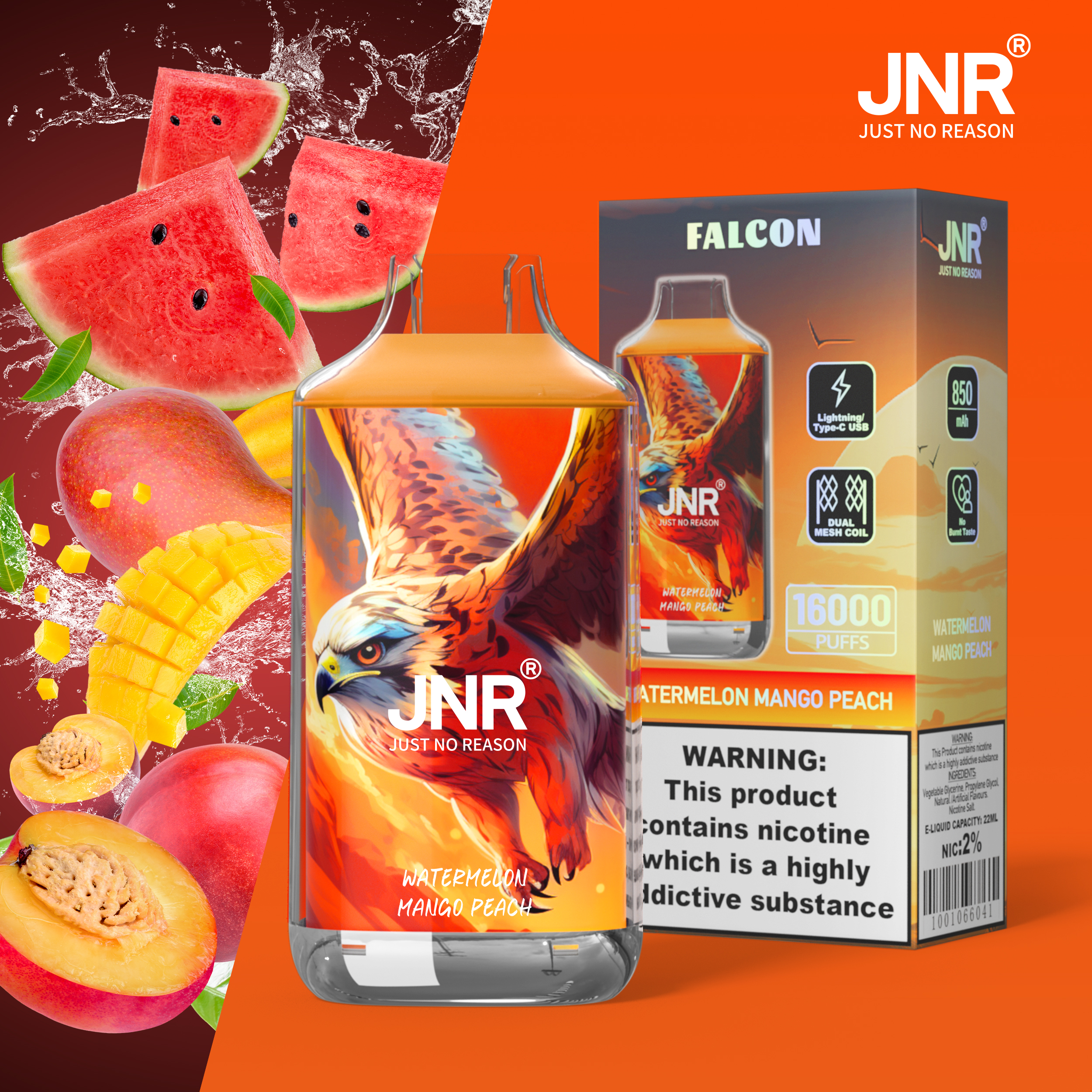 JNR Falcon 16000 Puffs