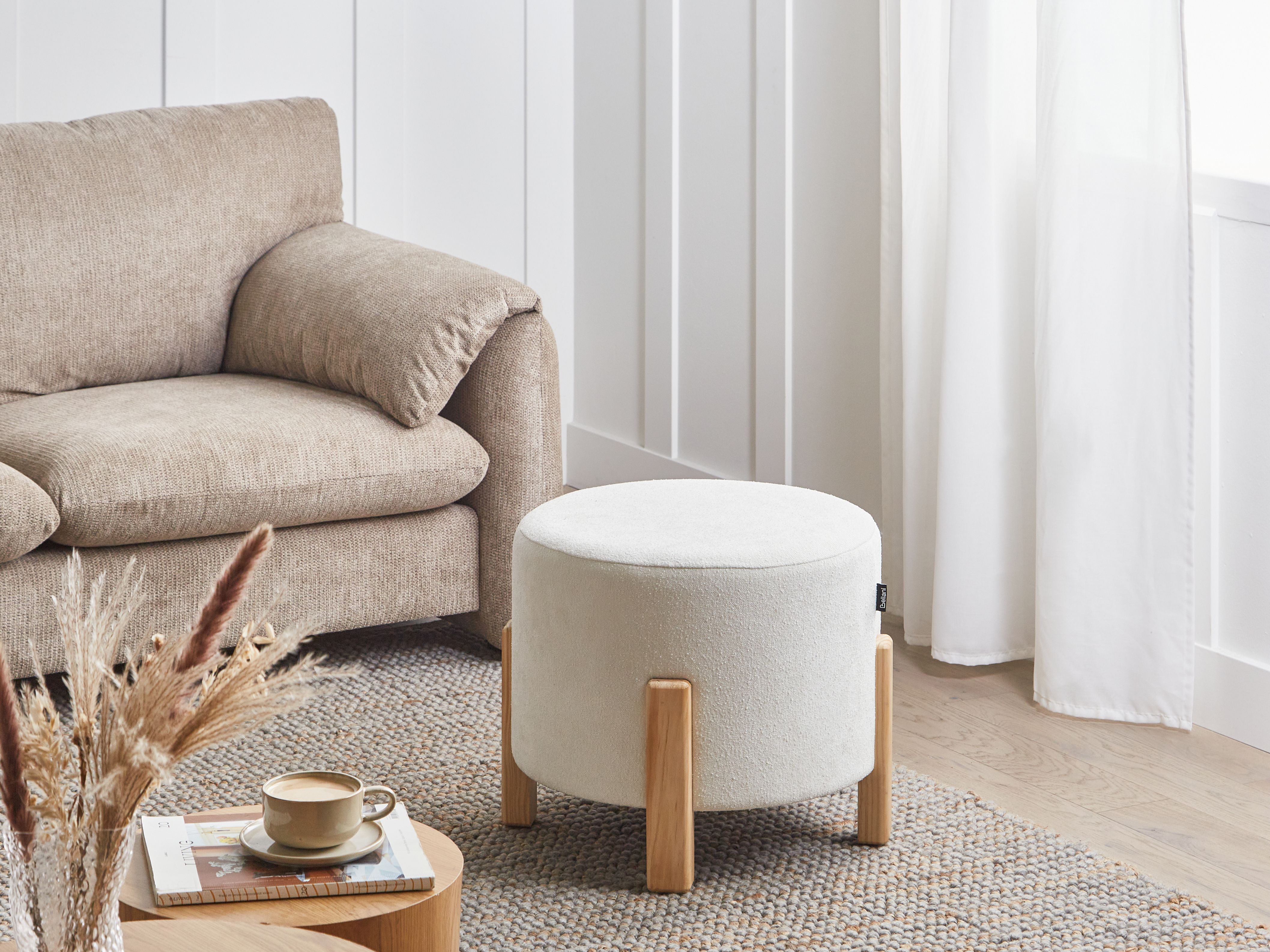 Pouffe TERRY Chenille Off-White