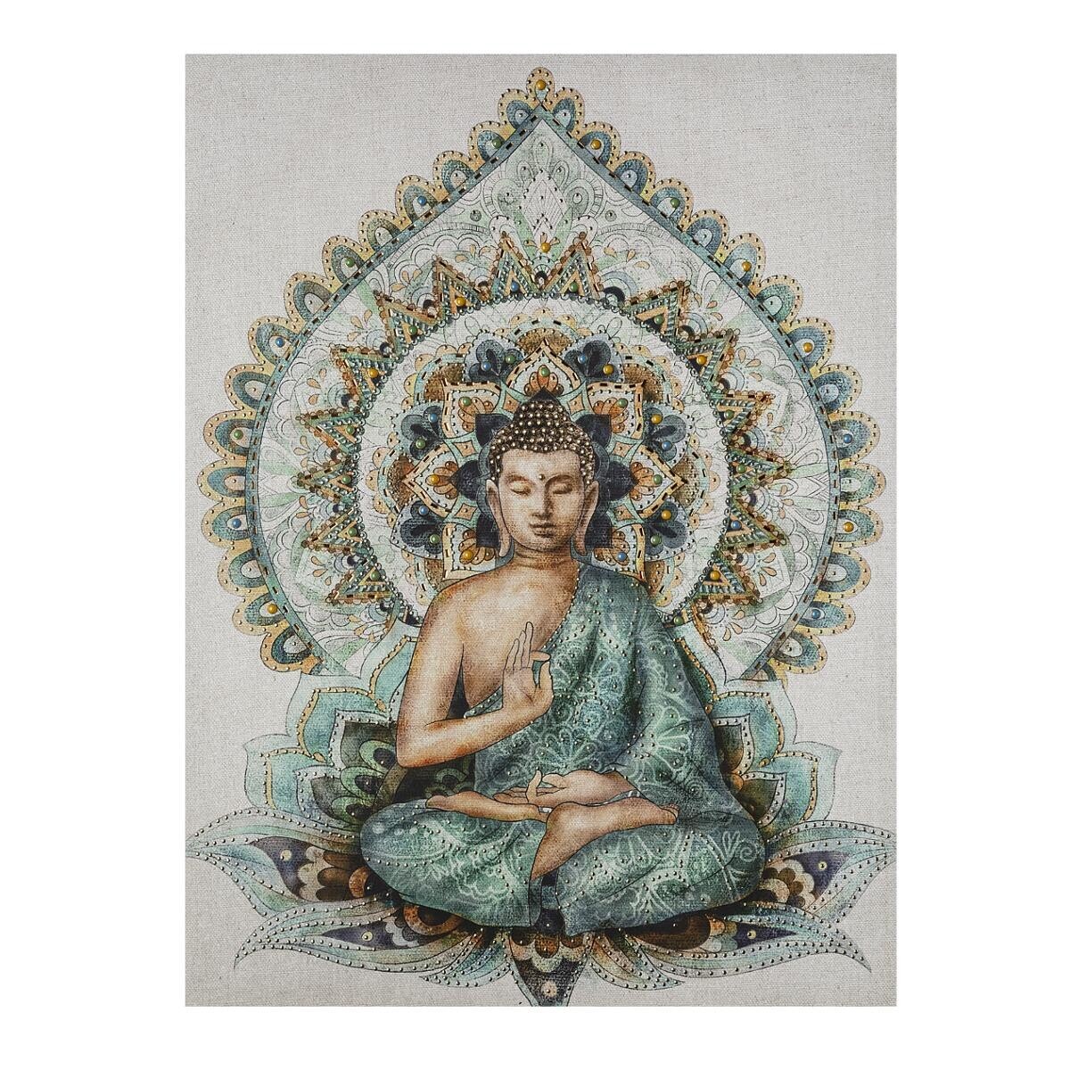 Framed canvas"Bouddha" 58x78 cm