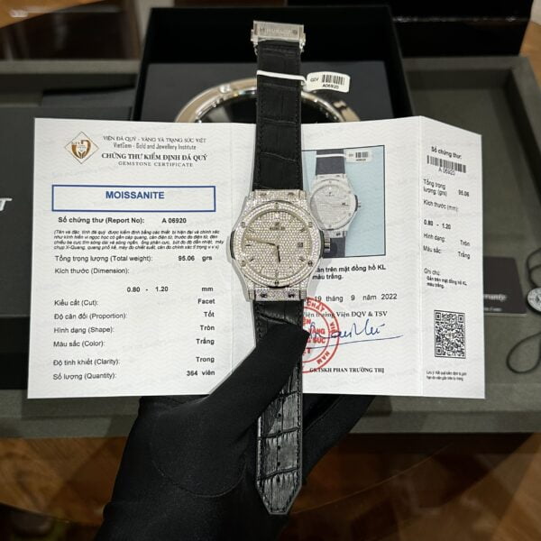 Hublot Replica Watch Classic Fusion Custom Full Moissanite Diamonds 42mm - Top club