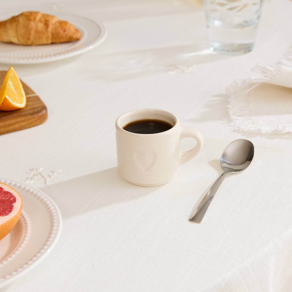 Mug"Adele" 80 ml, stoneware (ceramic), Warm White