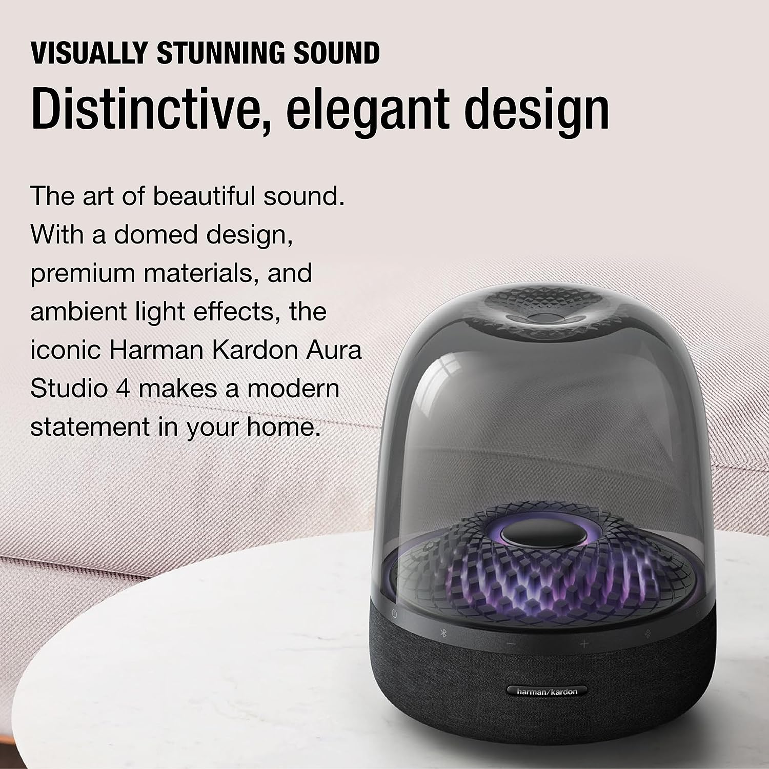 Bluetooth Home Speaker Superior Sound Quality  5 Diamond Effect Light Themes Made from Recycled Materials