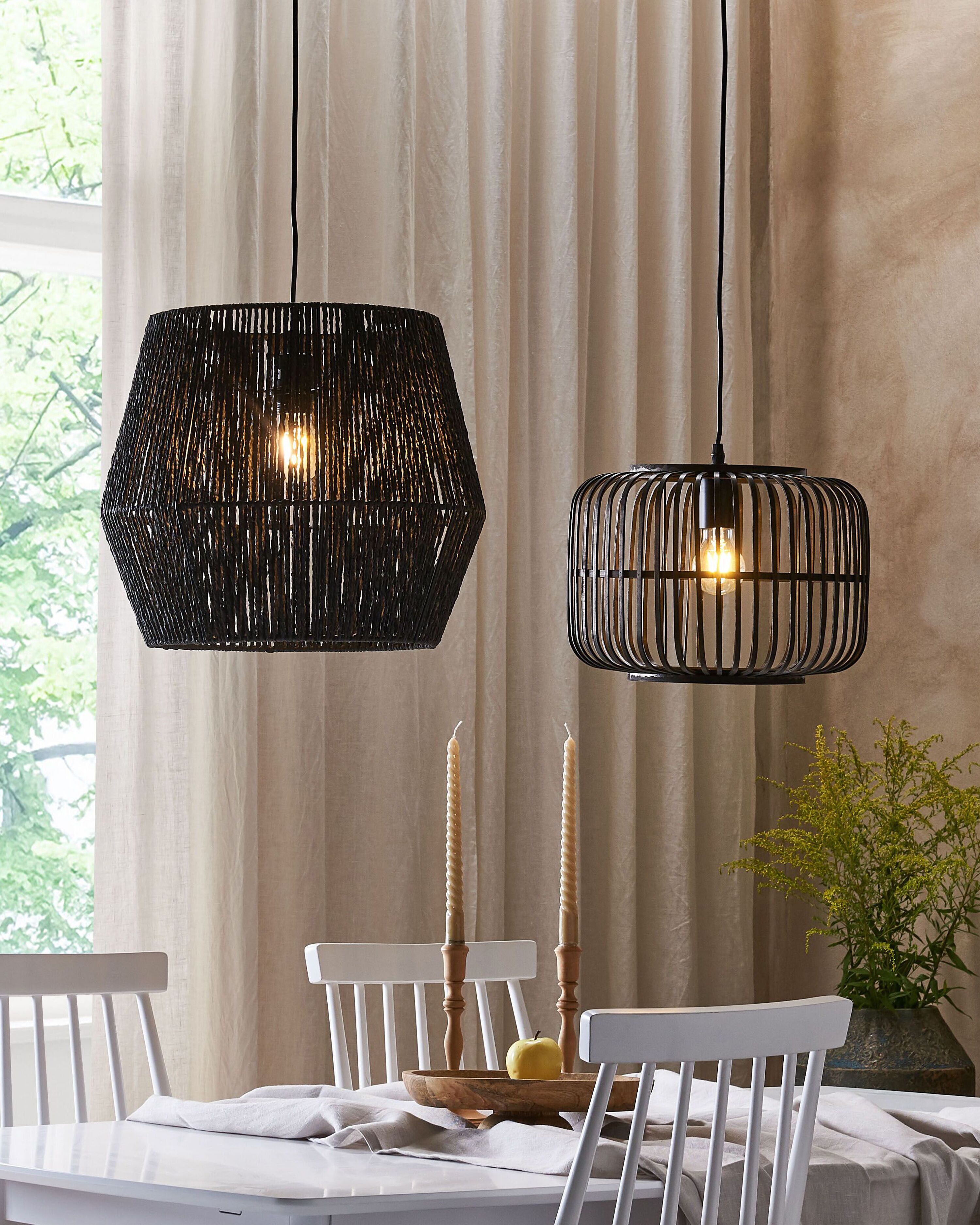 Pendant Lamp MACHEKE Bamboo Black