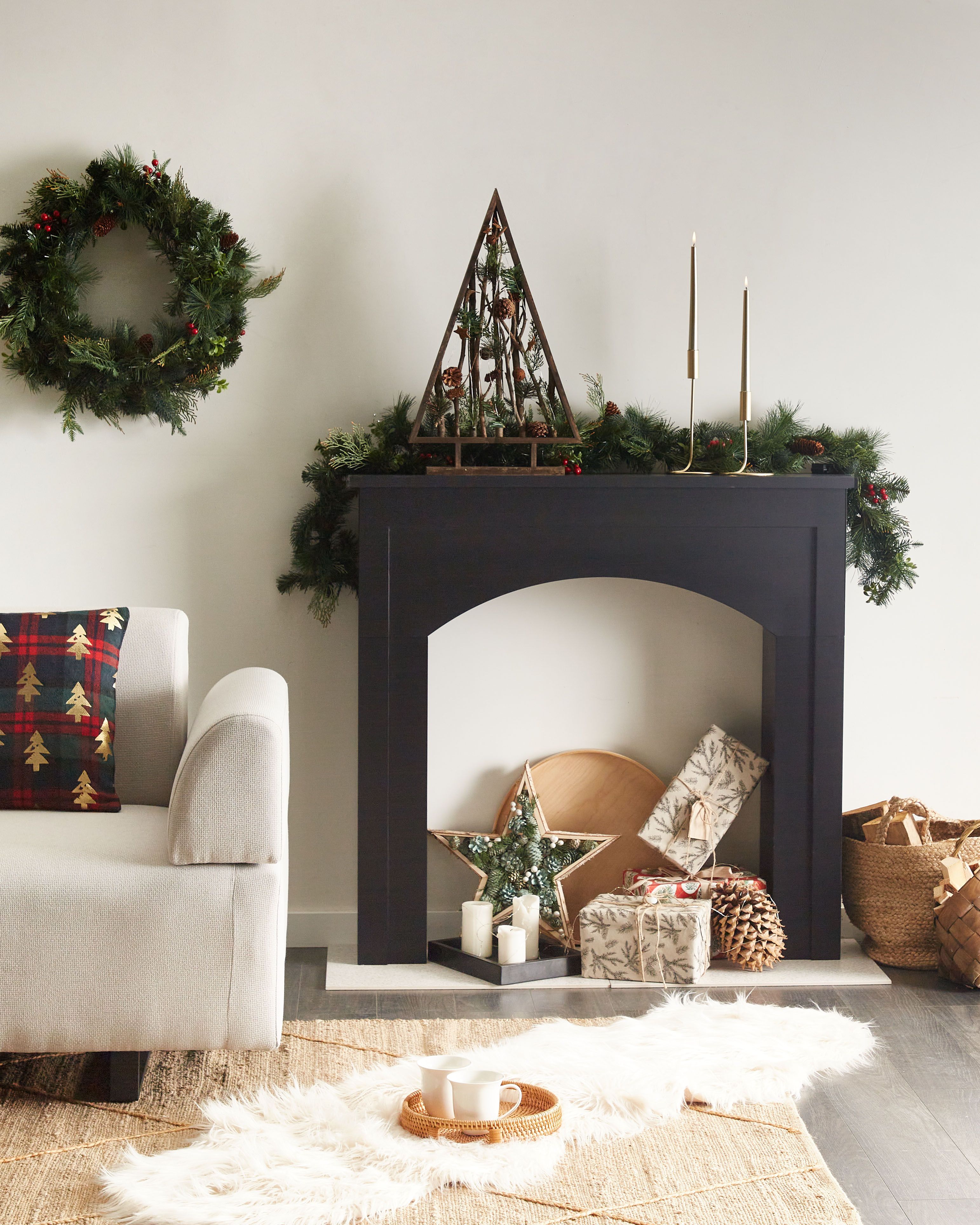 Fireplace Mantel BUSSELTON Black