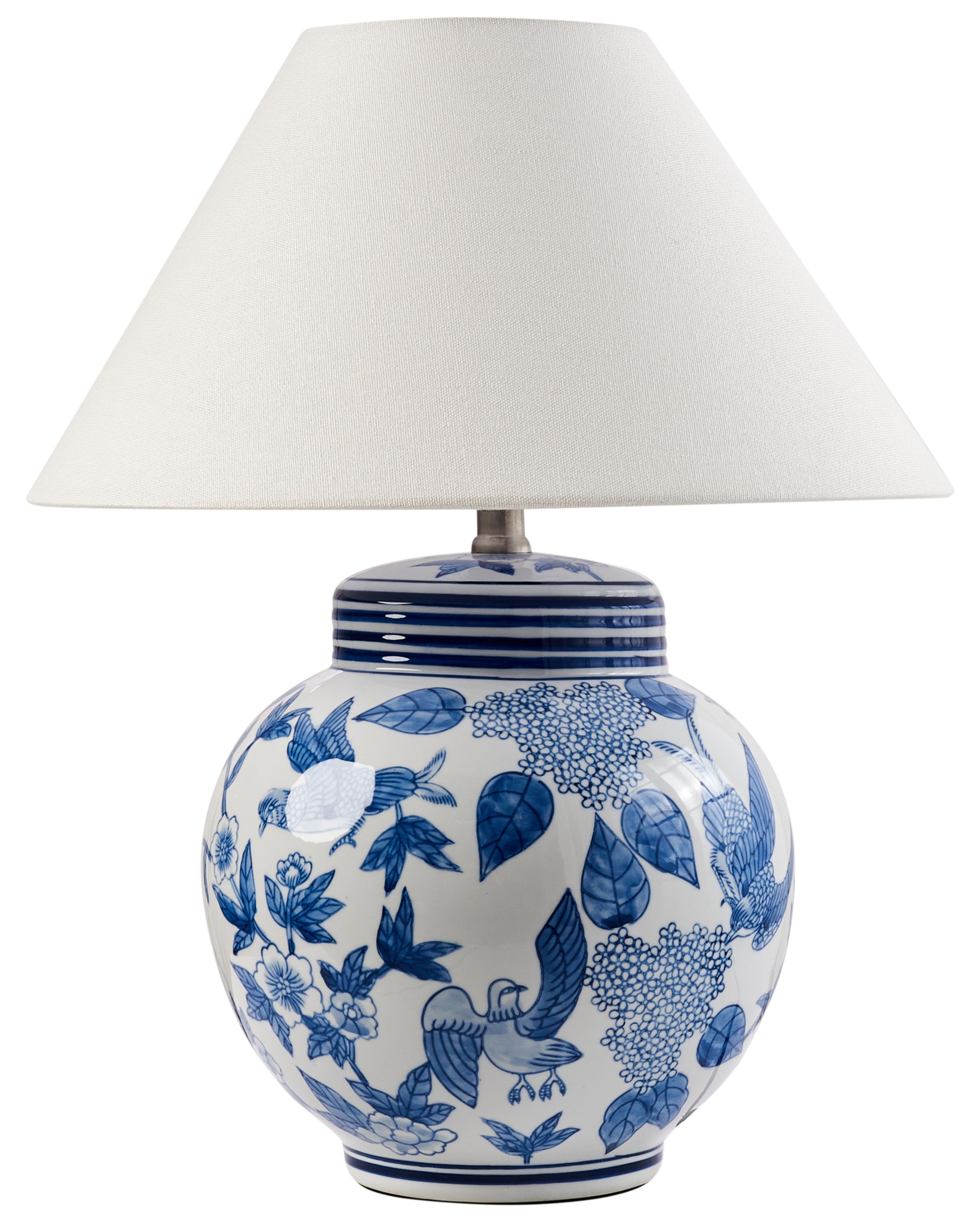 Table Lamp ARUNCA Porcelain White/ Blue