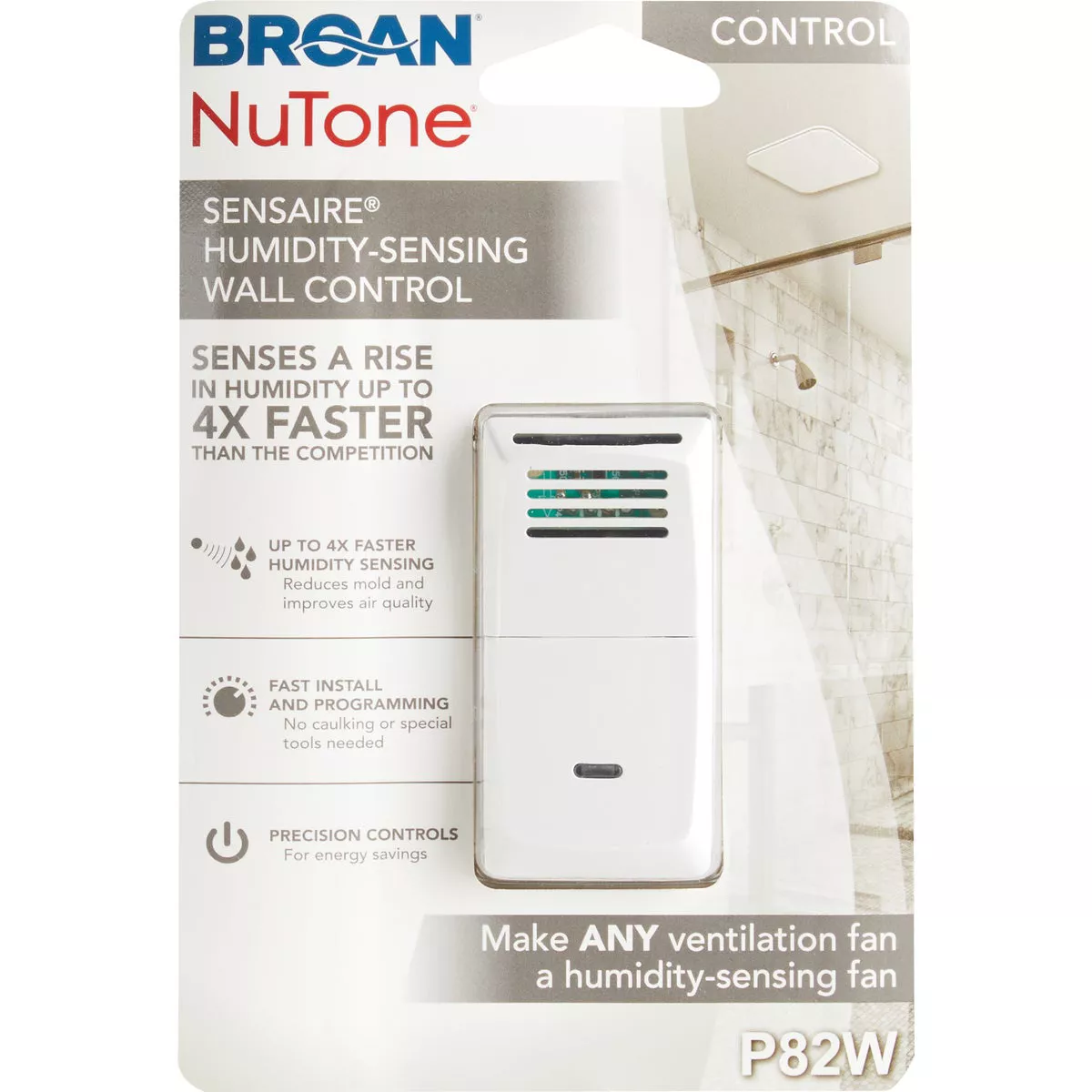 Broan-NuTone Sensaire White 720W Humidity Sensing Control Switch