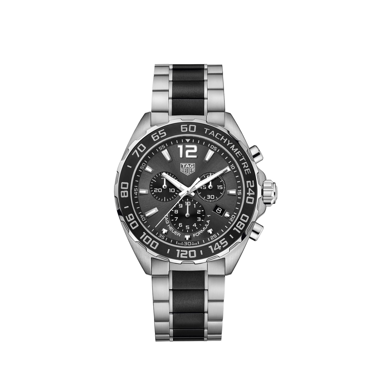 TAG Heuer Replica Watch Formula 1 Chronograph Quartz 43 mm Steel & Ceramic(1:1 replica) - Top club
