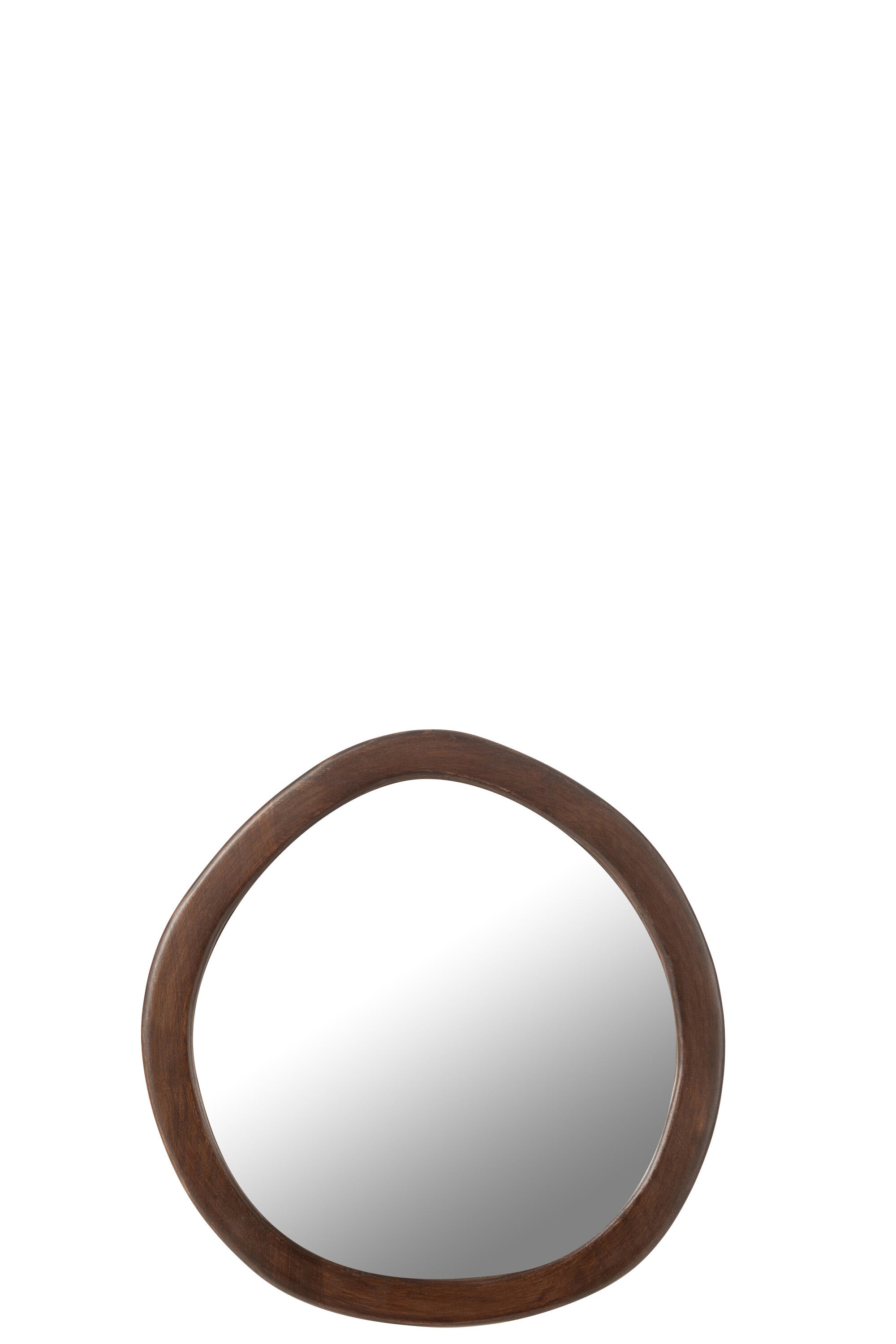 J-Line spiegel Whisp - houtglas- bruin - small - Ø 40 cm