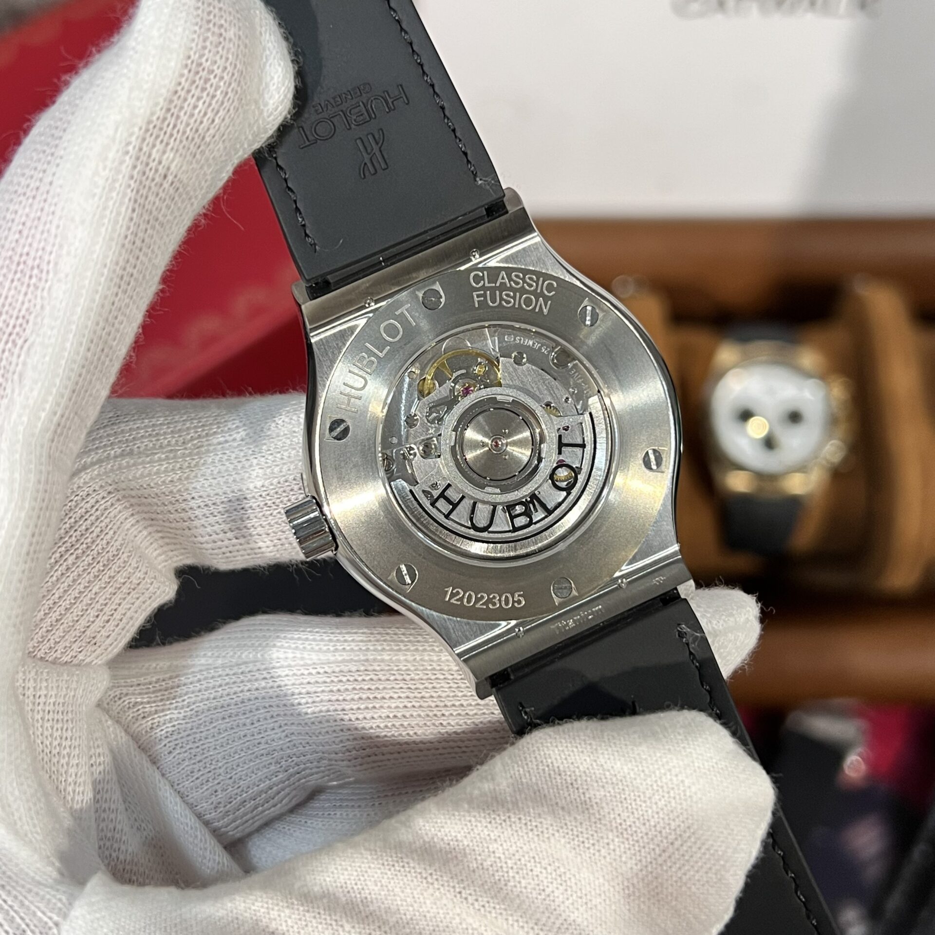 Hublot Replica 11 Watch Classic Fusion Titanium Green Dial With Moissanite Bezel 42mm - Top club