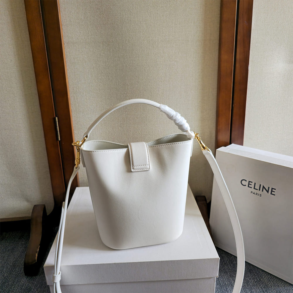 CELINE SMALL BUCKET LOUISE IN SMOOTH CALFSKIN(HIGH-END GRADE)1:1High-quality replica