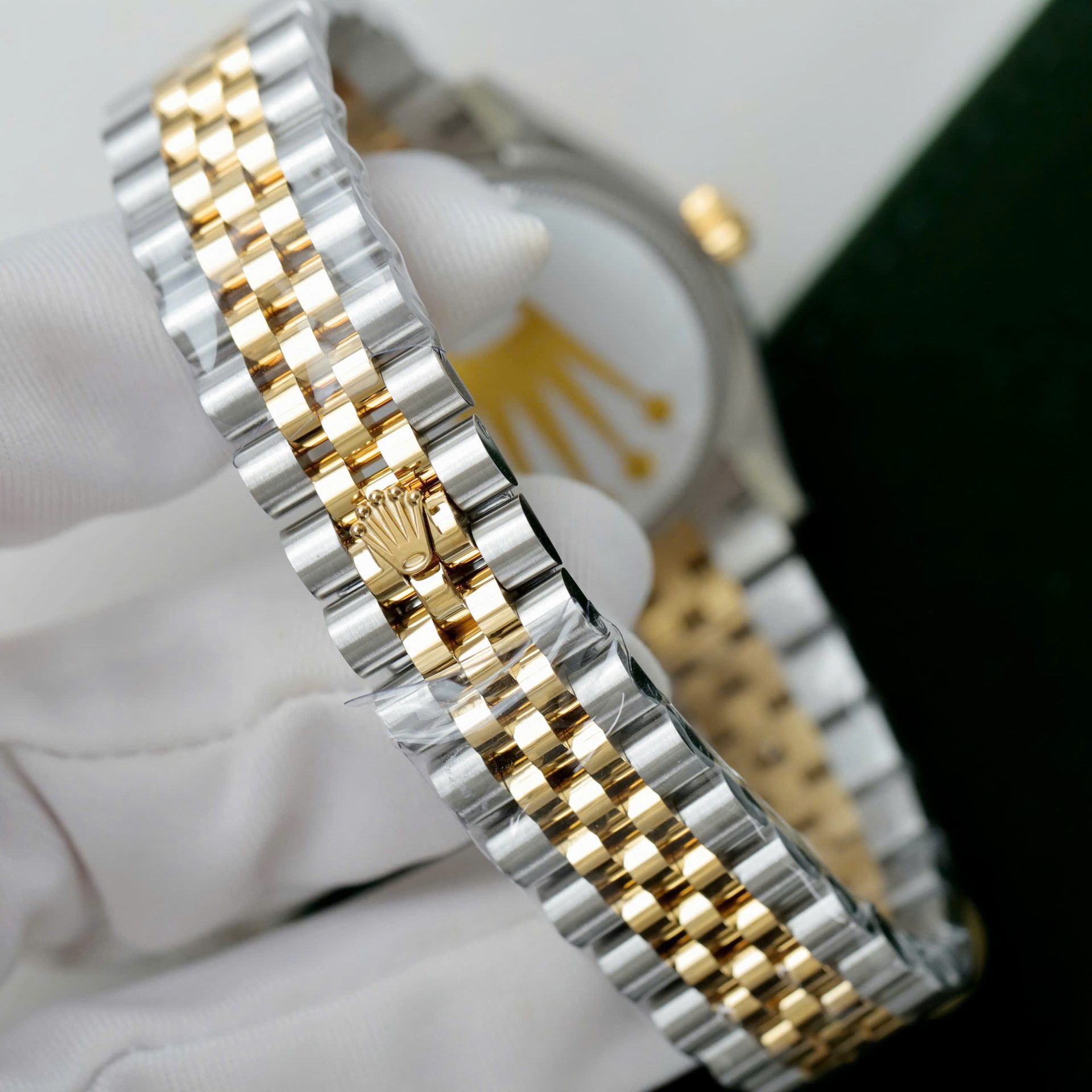 Rolex DateJust Replica Watch Women Green Flower Dial THB Factory 31mm - Top club
