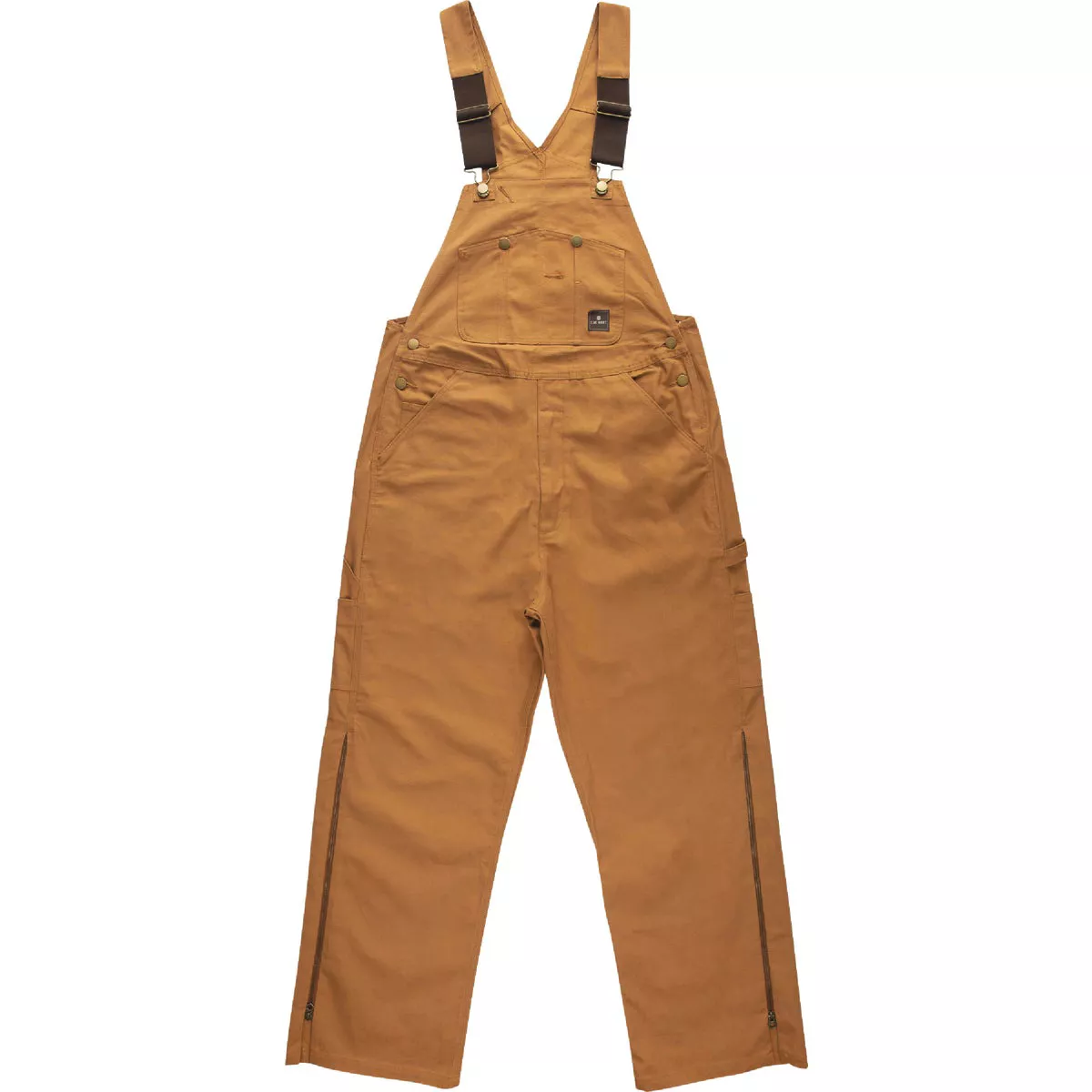 Berne Men's Medium Brown Duck Heritage Insulated Bib Overalls