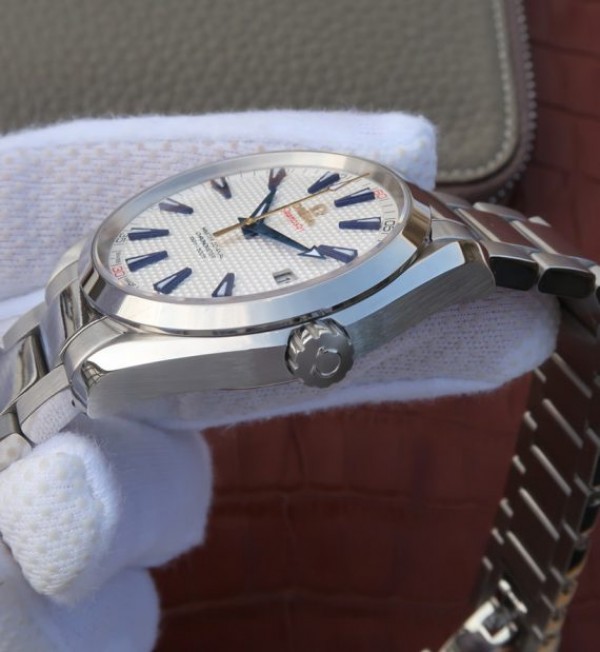 Replica Omega Seamaster 150M Ryder Cup White Textured Dial SS Bracelet A8500 - Top club