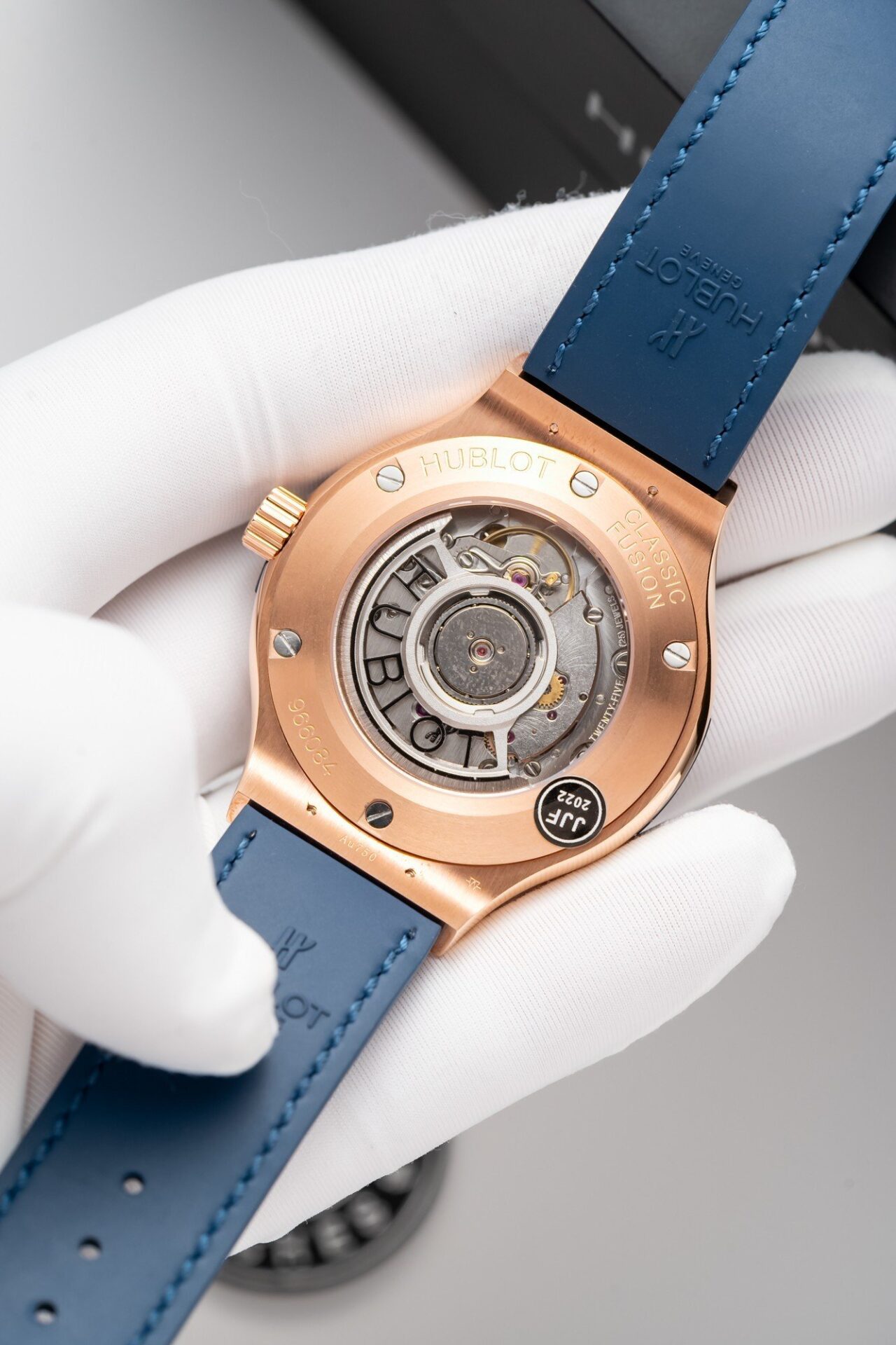 Hublot Classic Fusion King Gold Blue Replica Watch JJF Factory 38mm - Top club