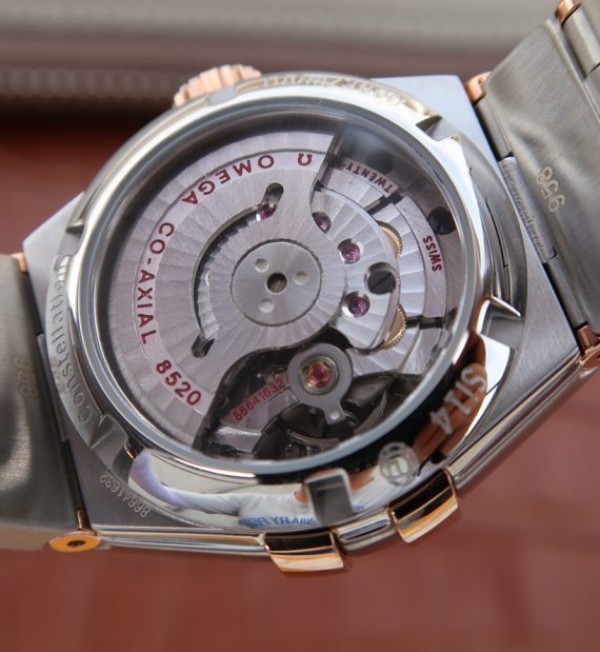 Replica Omega V6 Constellation 27mm RG Dial Diamonds Markers SS/RG Bracelet A8520 - Top club