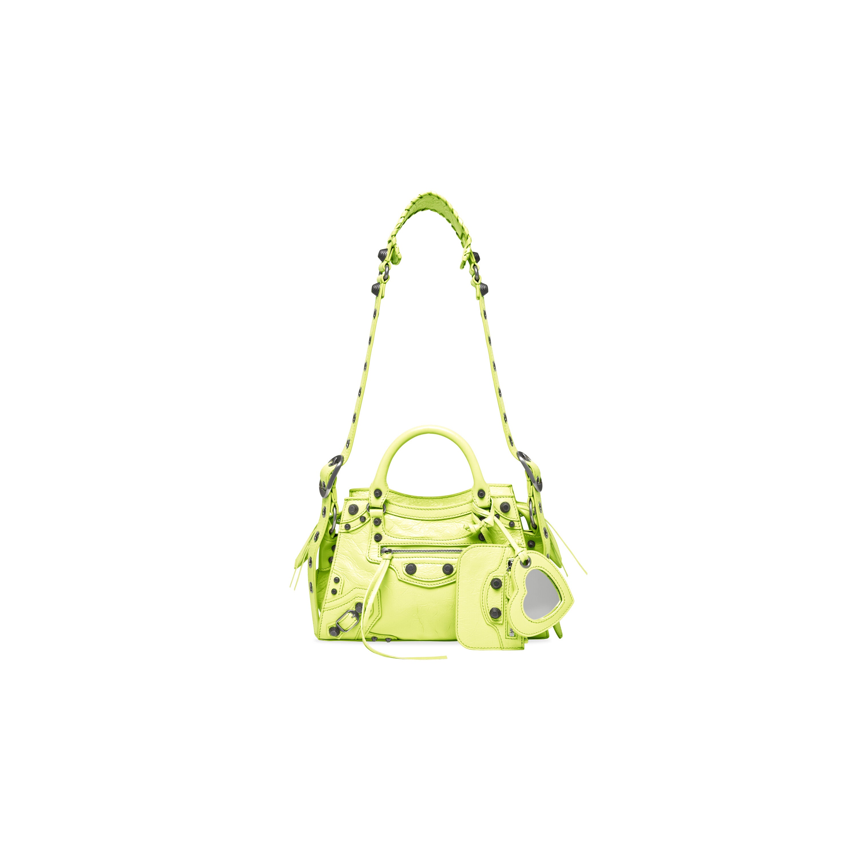 WOMEN'S NEO CAGOLE XS HANDBAG IN LIME - Replicaclubs