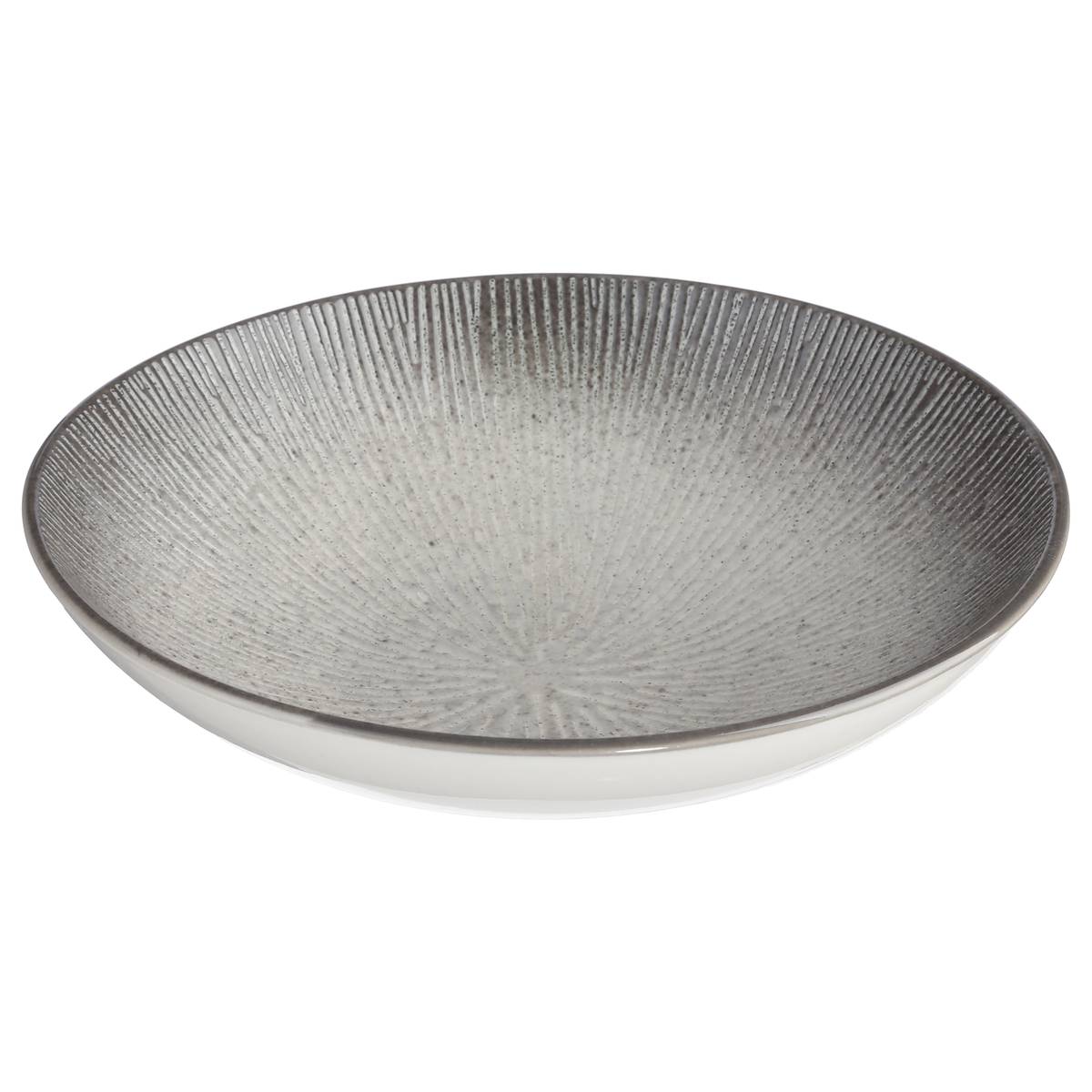 Deep plate "Atelier" D.19 cm, Gray
