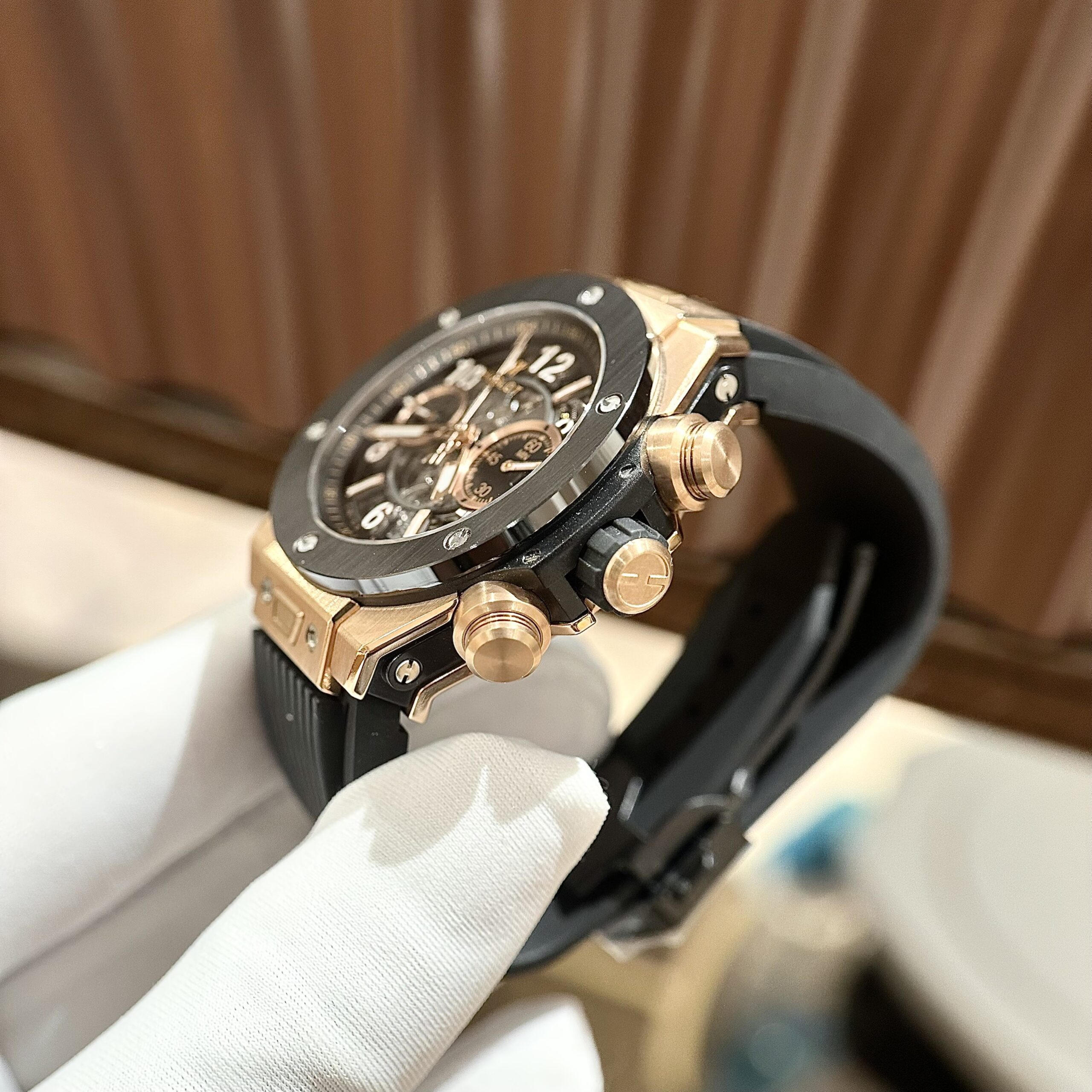 Hublot Replica 1:1 Watch Big Bang Unico King Gold Demi Black BBF Factory 44mm - Elite Watch Atelier