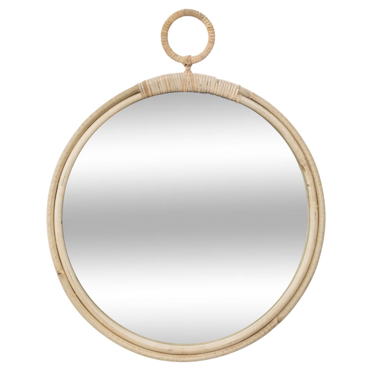 Mirror"Carolina" Rattan, D.38 cm