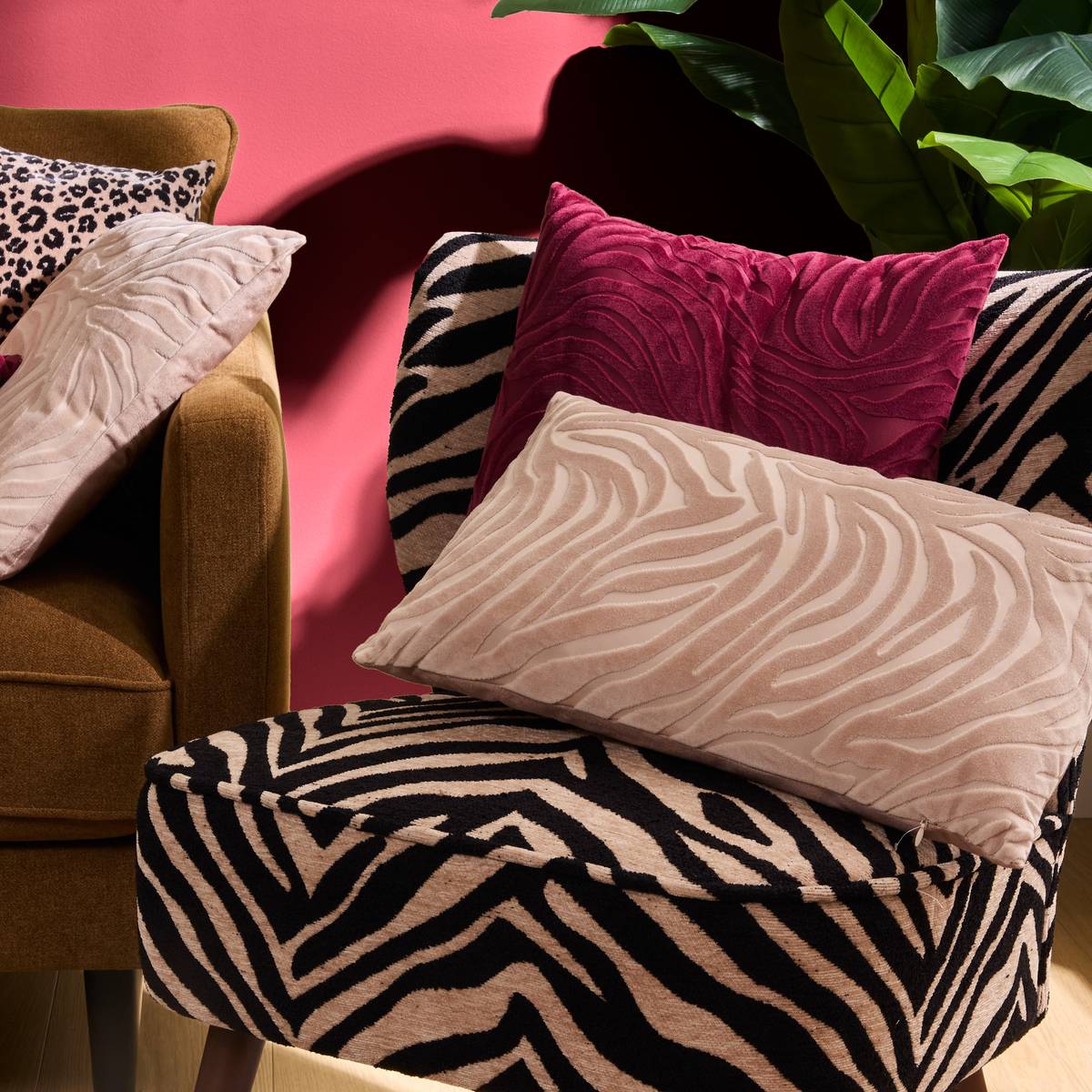 Cushion "Tigris" Beige linen, 50x30 cm