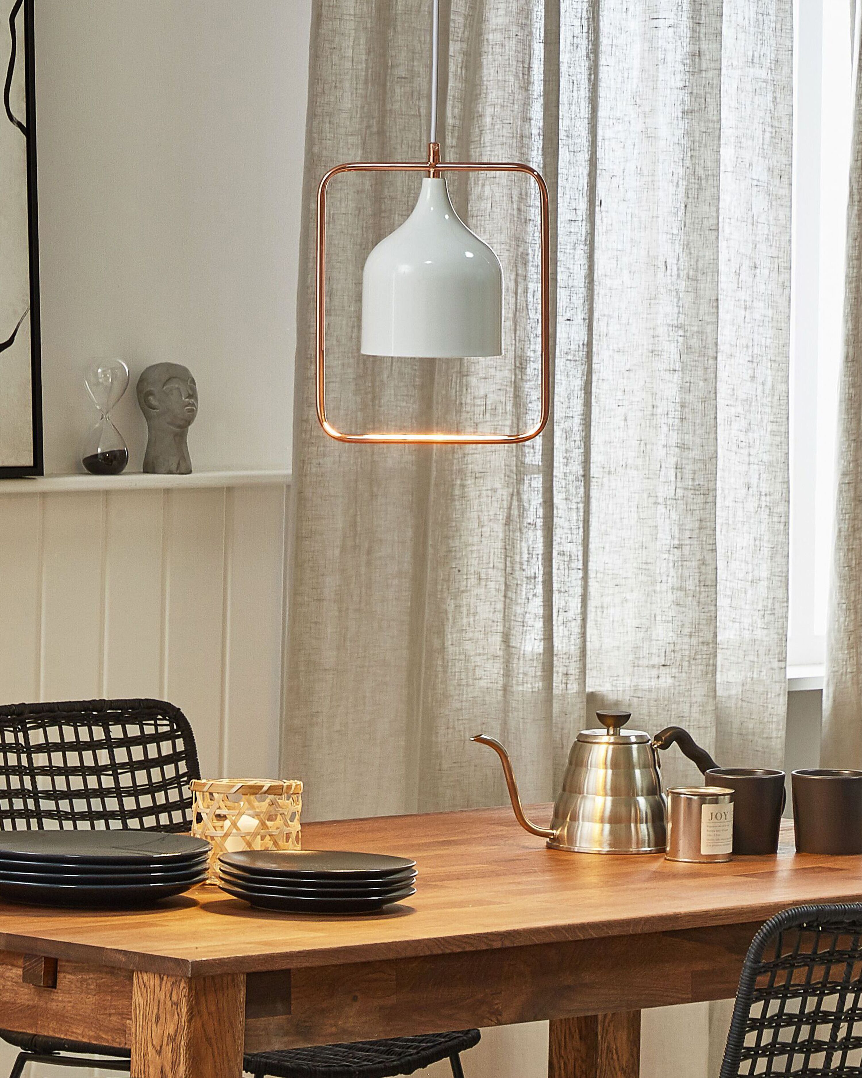 Pendant Lamp MAVONE Metal White