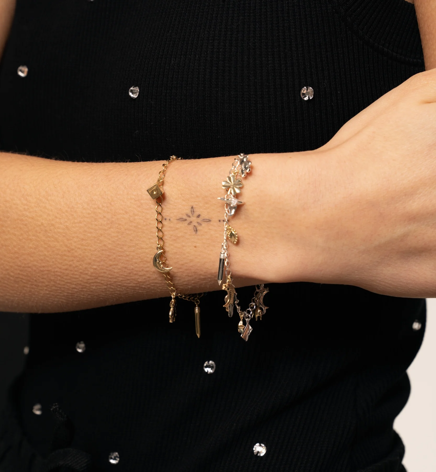 Tiny Gold Fish Charm 14K