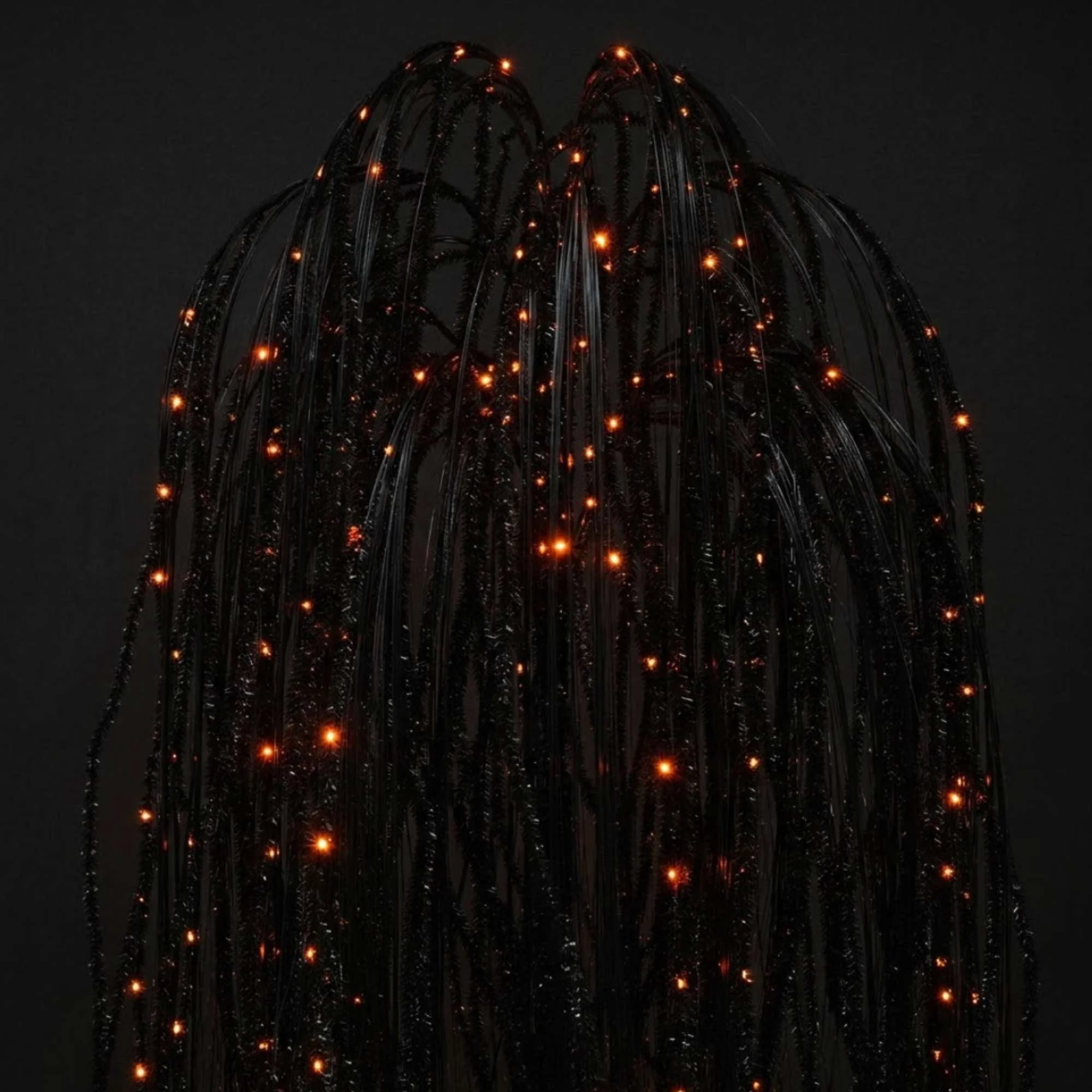 Outdoor LED 10-Function Willow Tree, Orange and Purple, 6', Halloween by Way To Celebrate - Image 3 Outdoor LED 10-Function Willow Tree, Orange and Purple, 6', Halloween by Way To Celebrate - Image 3