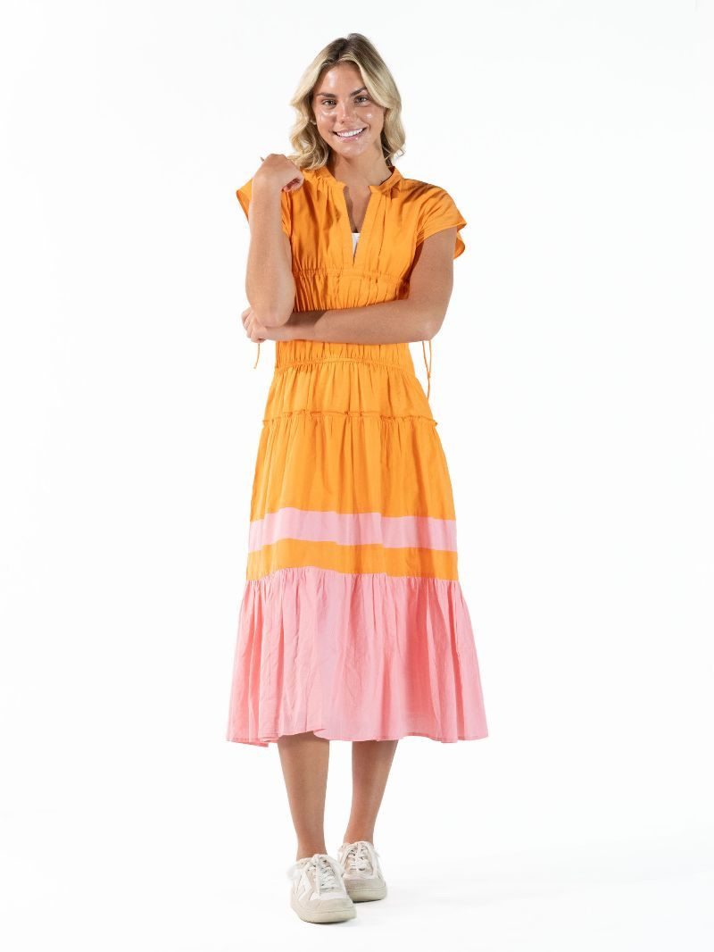 0126-DRS-MONO-STRIPE-ORN - Simply Southern Outlet