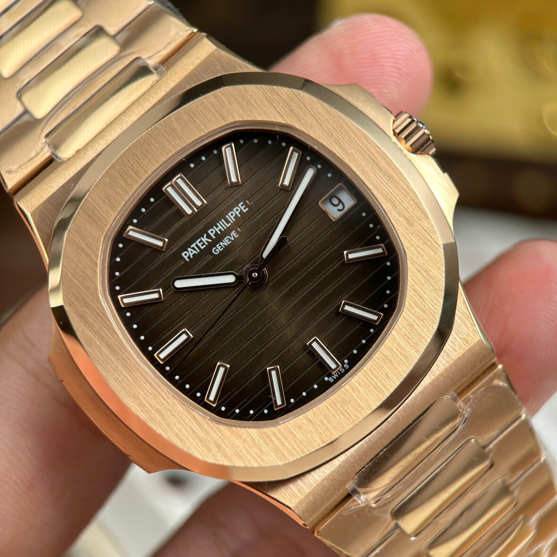 Patek Philippe Nautilus 5711 Brown Dial Copies Watches Automatic Movement BBF Factory 40mm - Top club