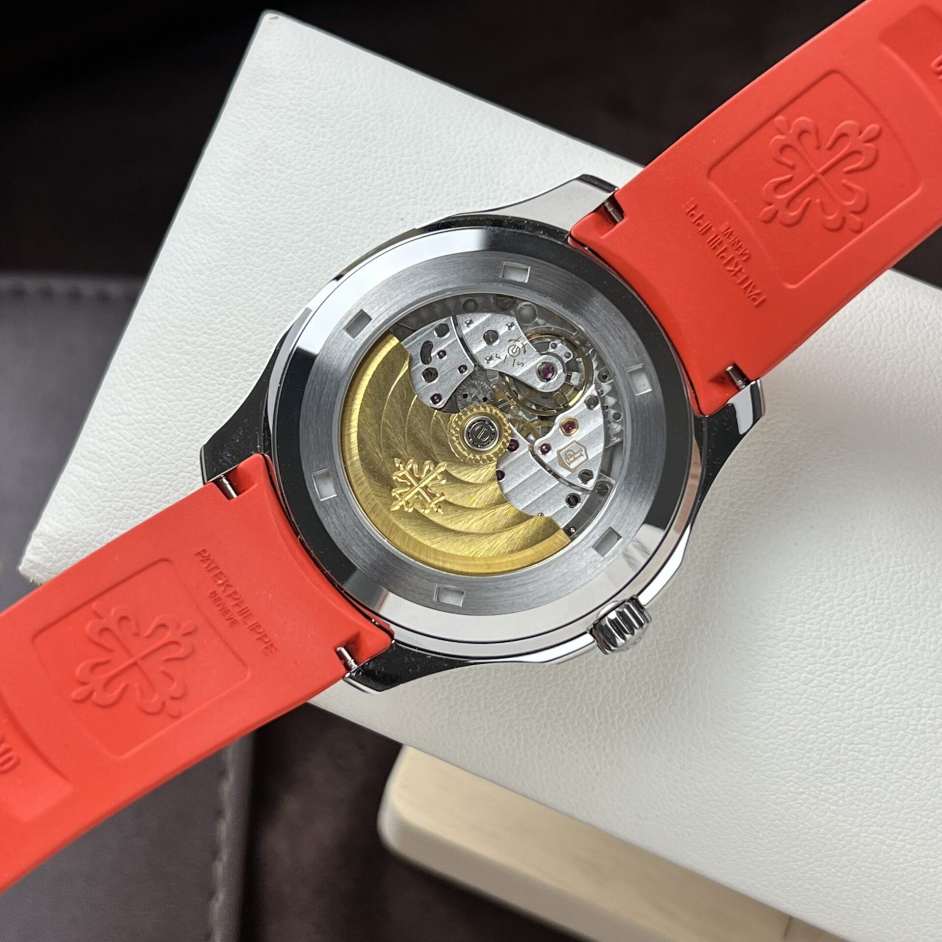 Patek Philippe Replica Watch Aquanaut 5167A Red Rubber Strap 3K Factory 40mm - Top club