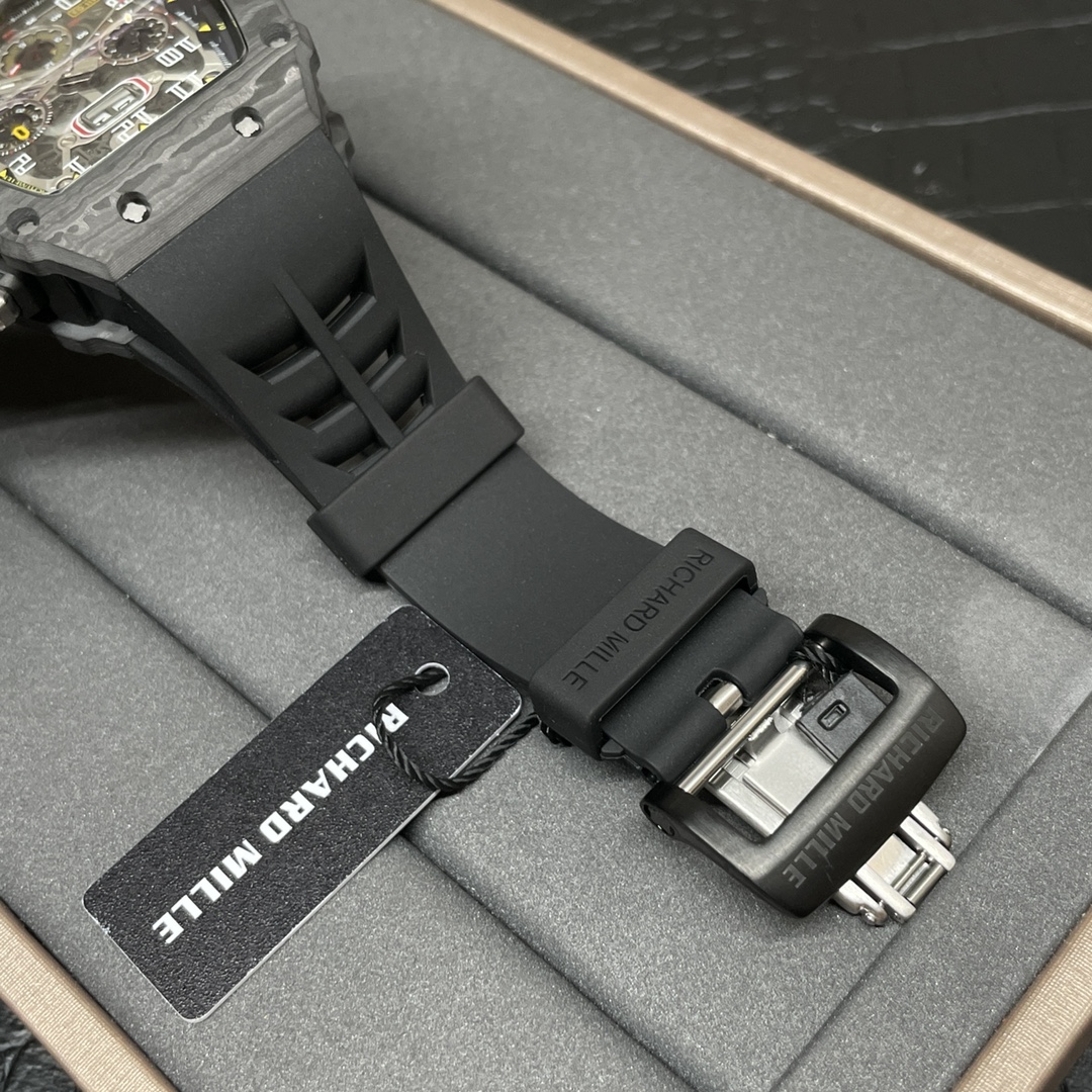 Best Richard Mille RM 11-03 Replica Watch For Men �C Swiss Movement, Skeleton Dial, Carbon Fiber Case - Top club