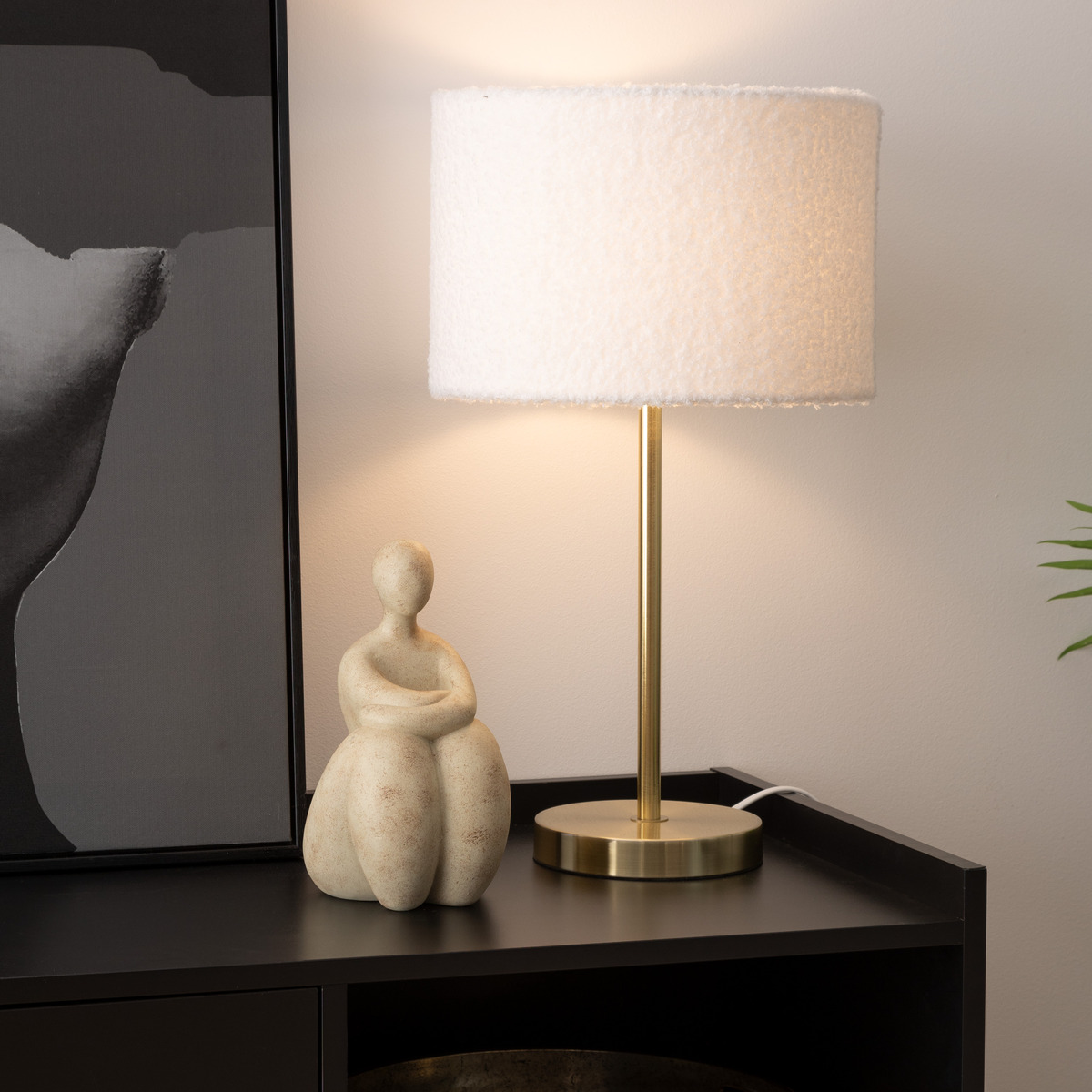 Table lamp "Tina" Gilt, H.49 cm