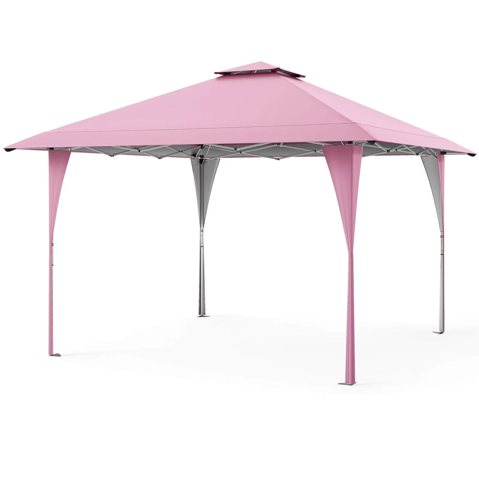 Costway Pop-Up Gazebo Outdoor Canopy Tent, 13 x 13 ft, Gray - Image 2 Costway Pop-Up Gazebo Outdoor Canopy Tent, 13 x 13 ft, Gray - Image 2
