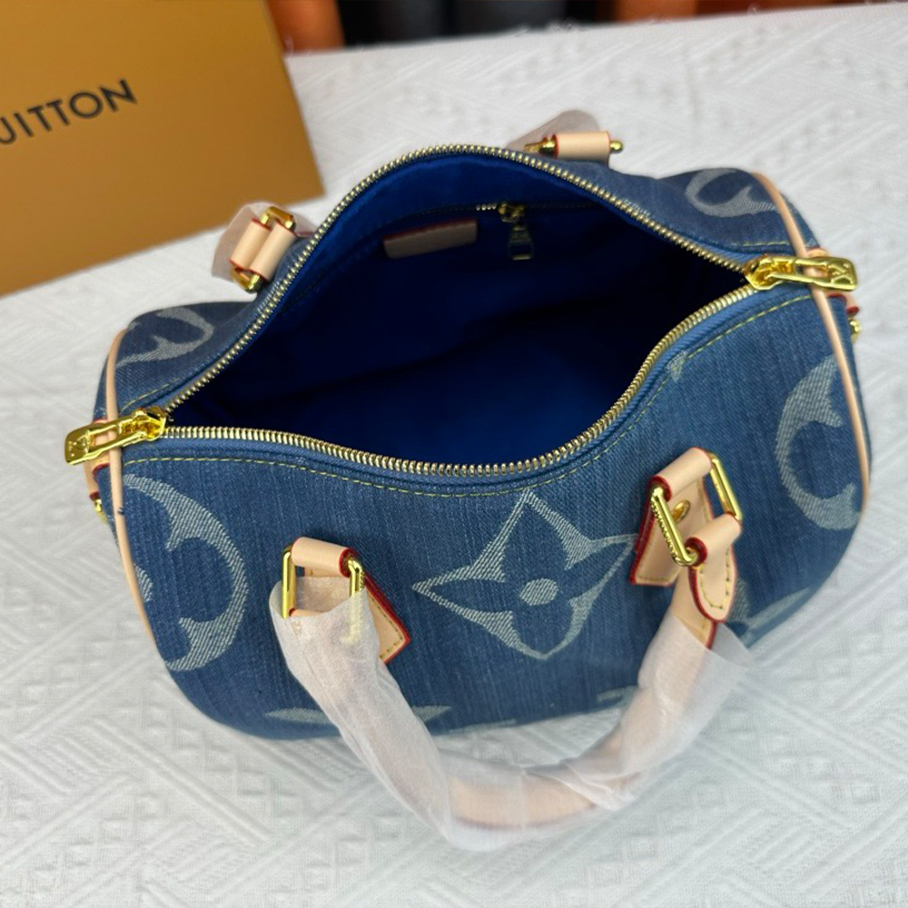 Louis Vuitton Speedy Bandoulière 25 Denim Handbag Crossbody Bag1:1High-quality replica