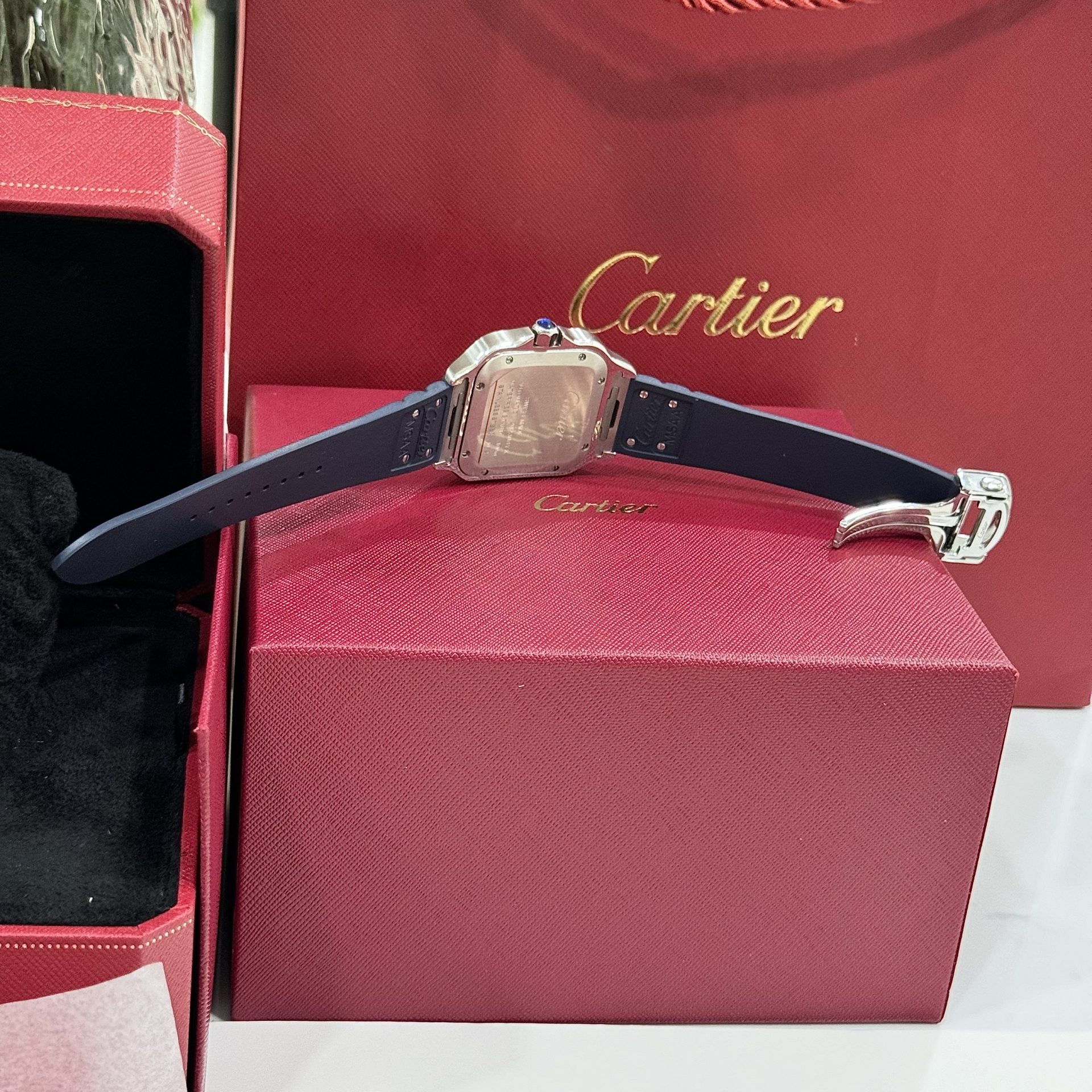 Cartier Replica Watch Santos White Dial Rubber Strap BV Factory 39.8mm - Top club