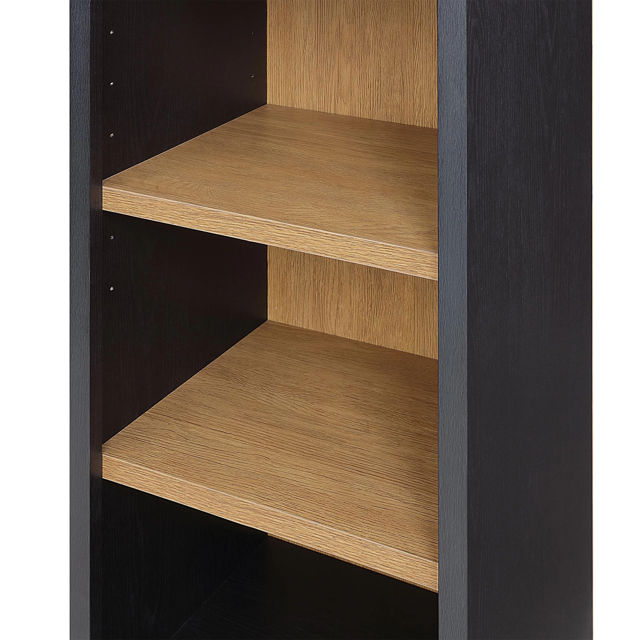 Better Homes & Gardens Juliet Narrow Arch Bookcase, Rich Black and Light Honey - Image 8