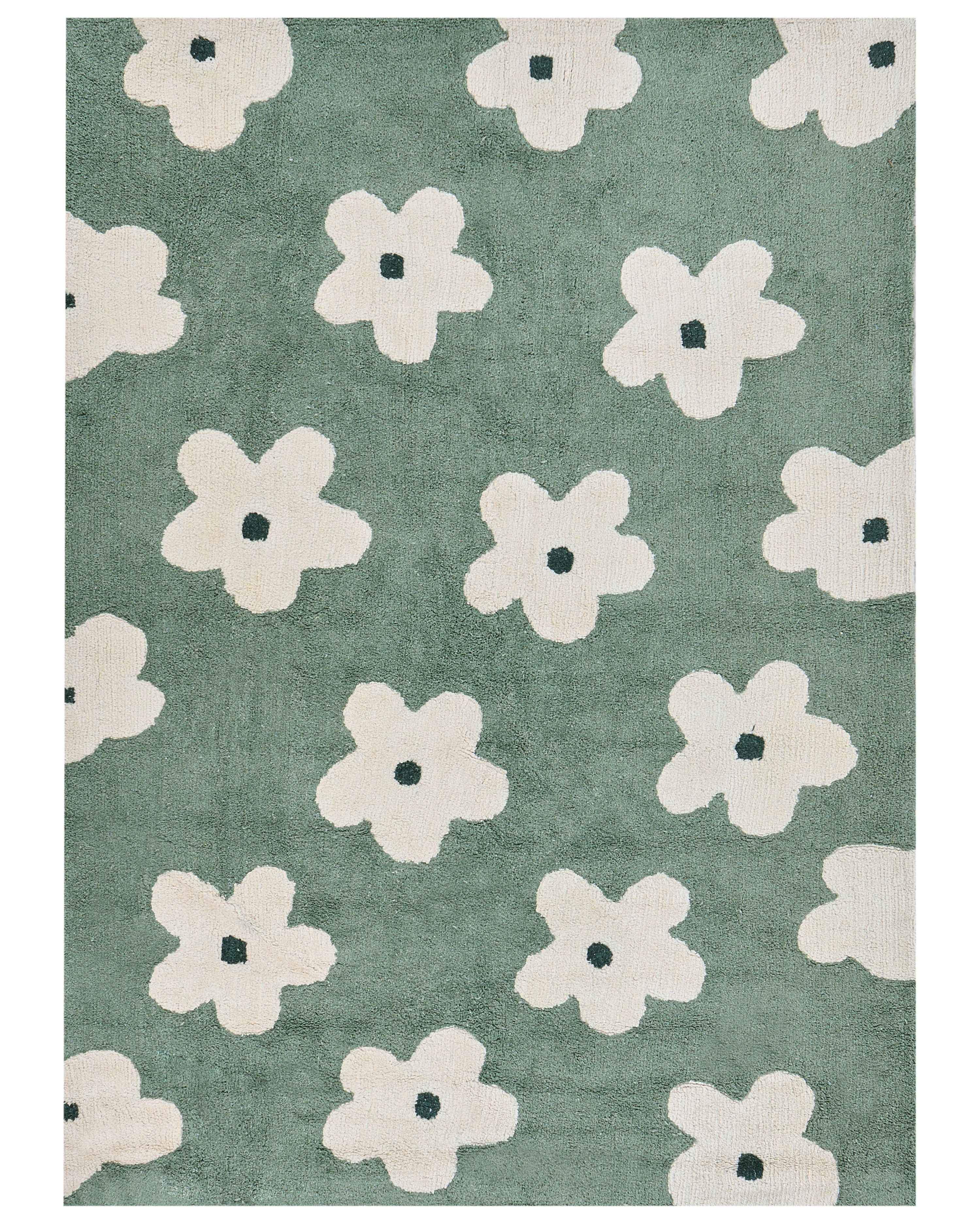 Kids Rug MOKHVA Green 160 x 230 cm Cotton