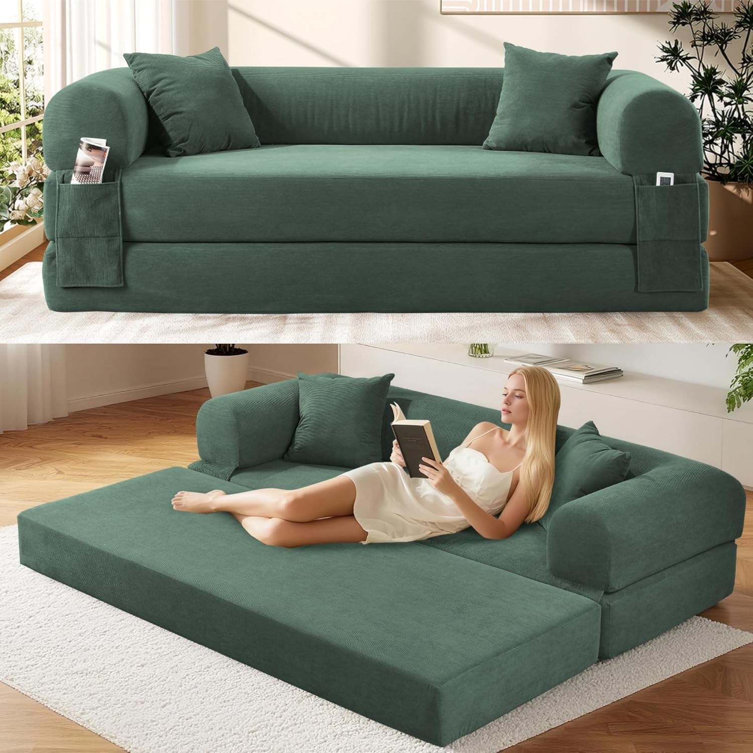Convertible Futon Sofa Bed,80