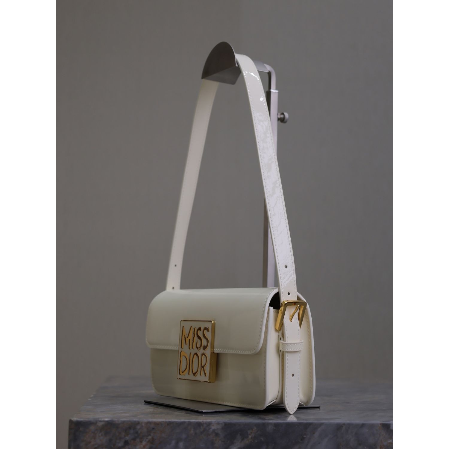 Miss Dior Flap Bag White For Women 22cm/8.5in