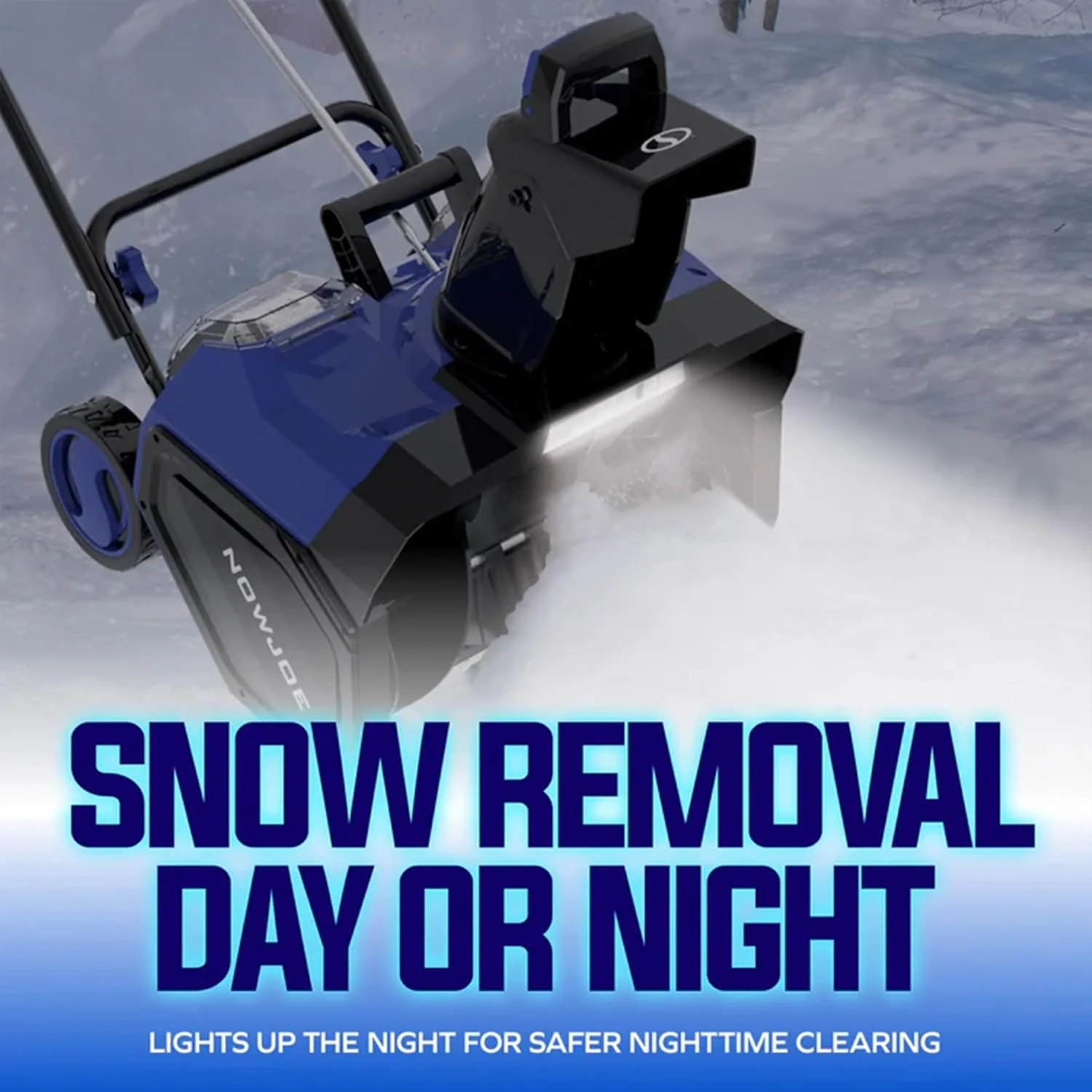 Snow Joe IONMAX 48V 18 Inch Cordless Electric Snow Blower With LED Light And Wheels - 24V-X2-SB18-GO - Image 6 Snow Joe IONMAX 48V 18 Inch Cordless Electric Snow Blower With LED Light And Wheels - 24V-X2-SB18-GO - Image 6