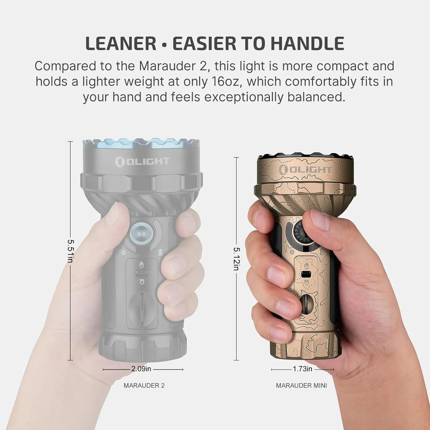 OLIGHT Marauder Mini 7,000 Lumens Bright Flashlight with 600 Meters Beam Distance, Powerful RGB Lights, Magnetic Rechargeable for Outdoors Work, Hunting, and Searching(Black) - Image 33